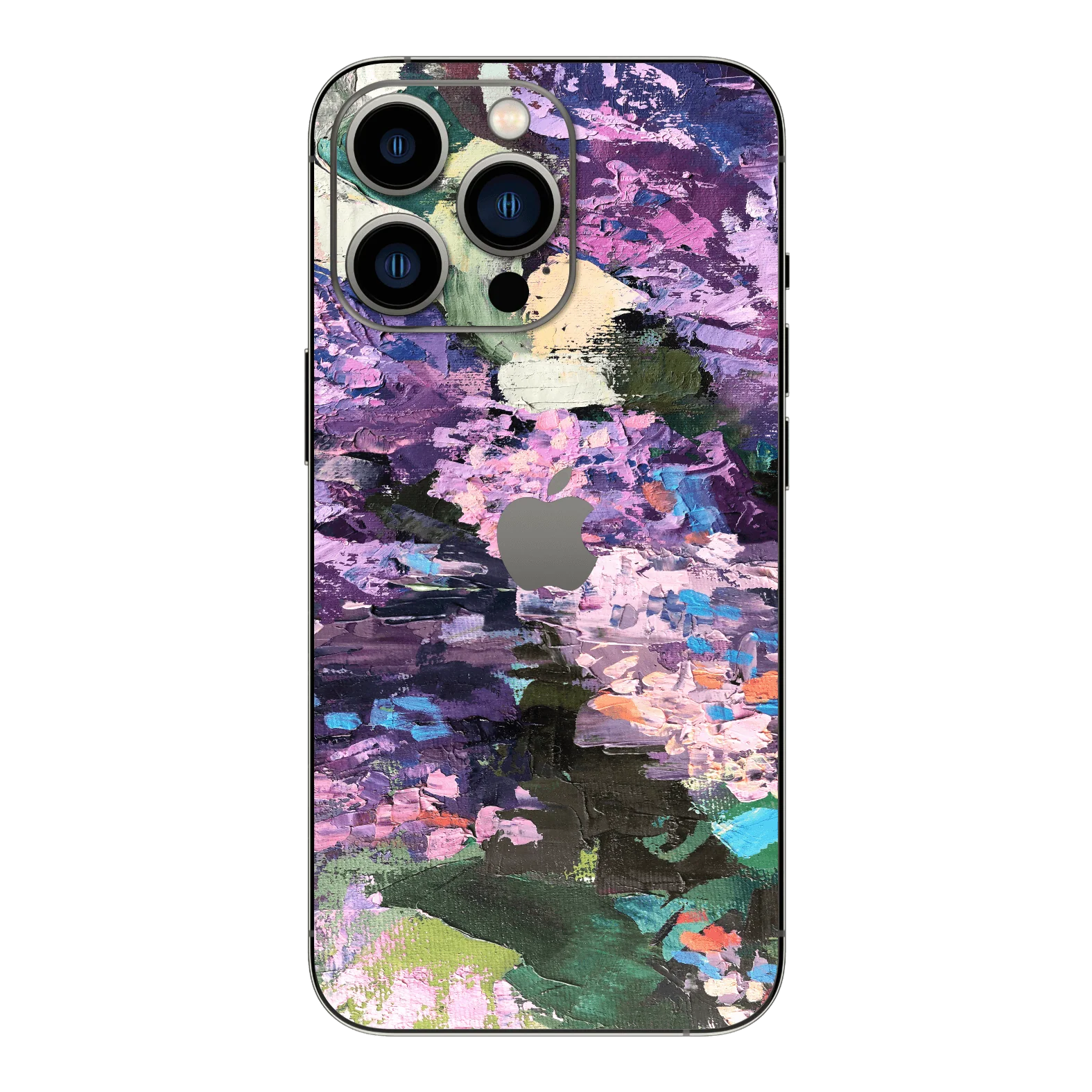 iPhone 14 PRO SIGNATURE Purple Disturbance Art Skin