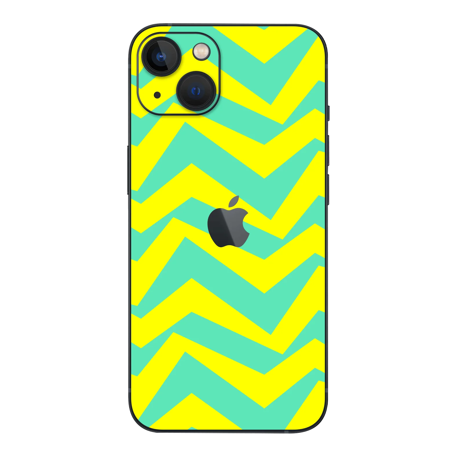 iPhone 15 Plus SIGNATURE ZigPop Yellow-Turquoise Skin
