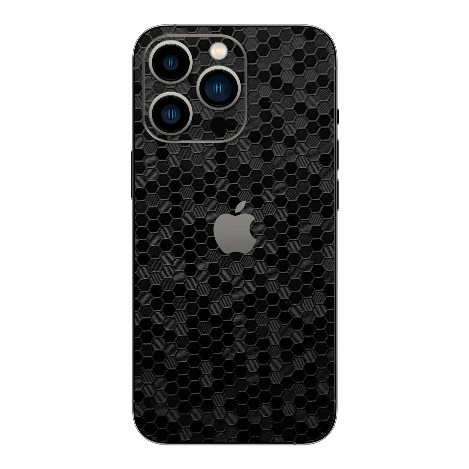 iPhone 15 PRO LUXURIA BLACK HONEYCOMB 3D TEXTURED Skin