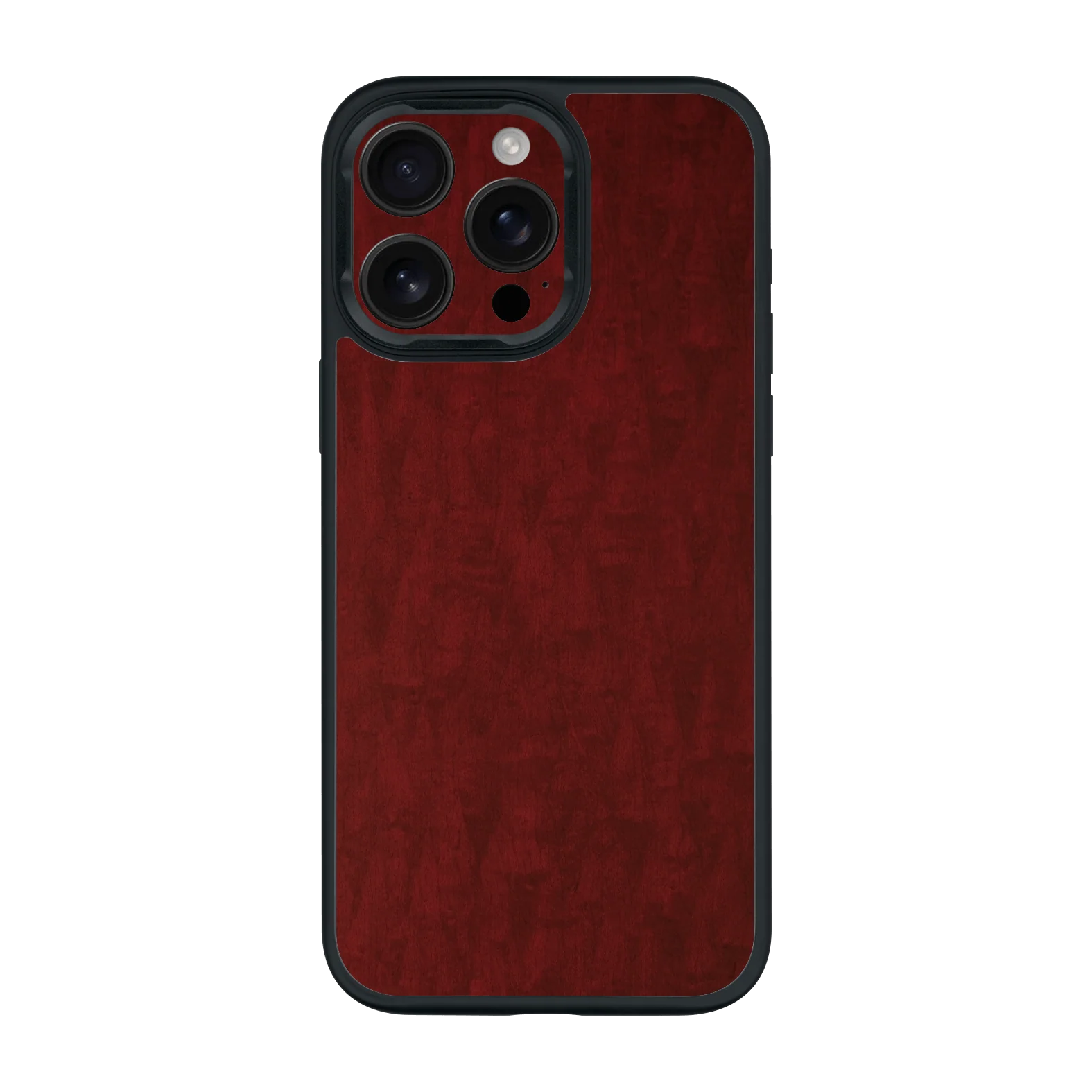 iPhone 15 Pro MAX Qcaze - LUXURIA Scarlet Satin Wood (Case + Skin Kit)