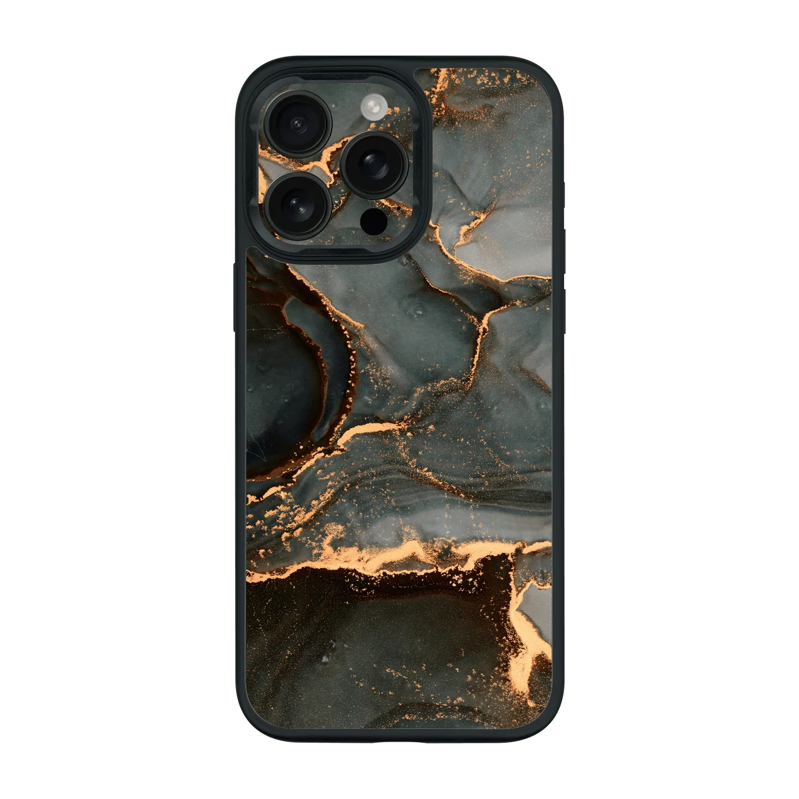 iPhone 15 Pro MAX Qcaze - SIGNATURE AGATE GEODE Deep Forest (Case + Skin Kit)