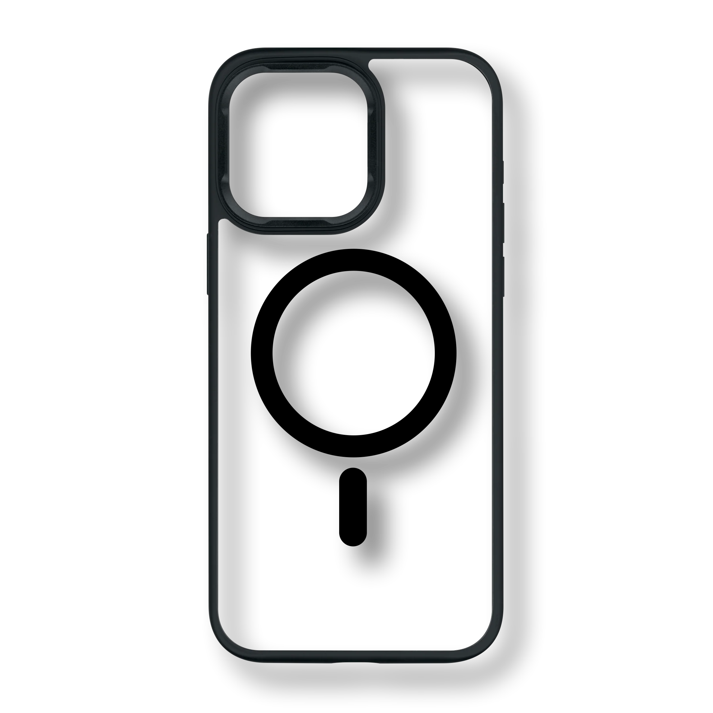 iPhone 15 Pro MAX Qcaze - Soft-Touch PHANTOM Black StealthMatte (Case + Skin Kit) - Image 2