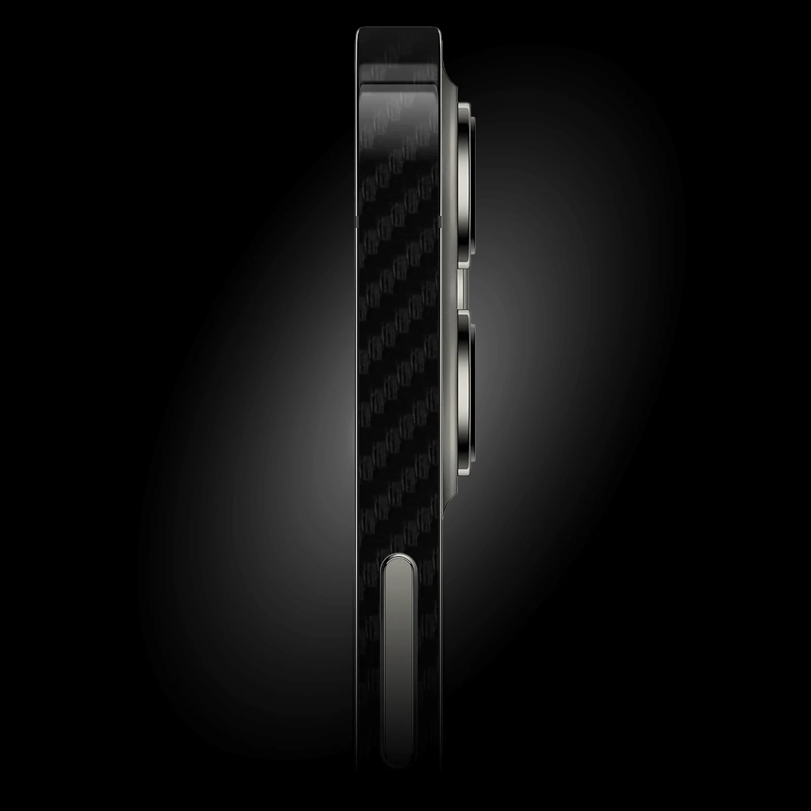 iPhone 15 Pro MAX Textured CARBON Fibre Skin - BLACK - Image 2