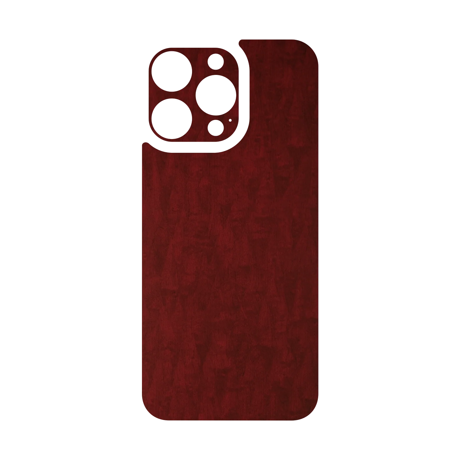 iPhone 15 PRO Qcaze - LUXURIA Scarlet Satin Wood (Case + Skin Kit) - Image 3
