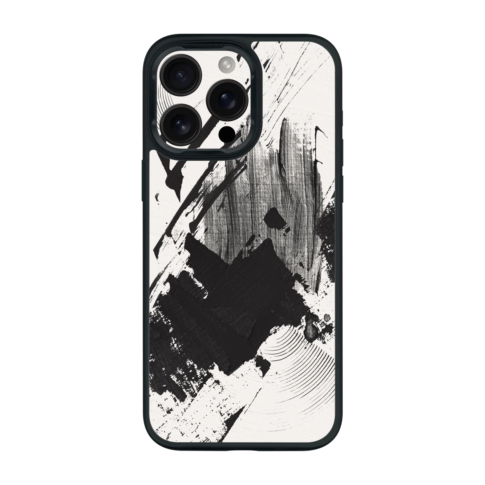 iPhone 15 PRO Qcaze - SIGNATURE Black & White Madness (Case + Skin Kit)