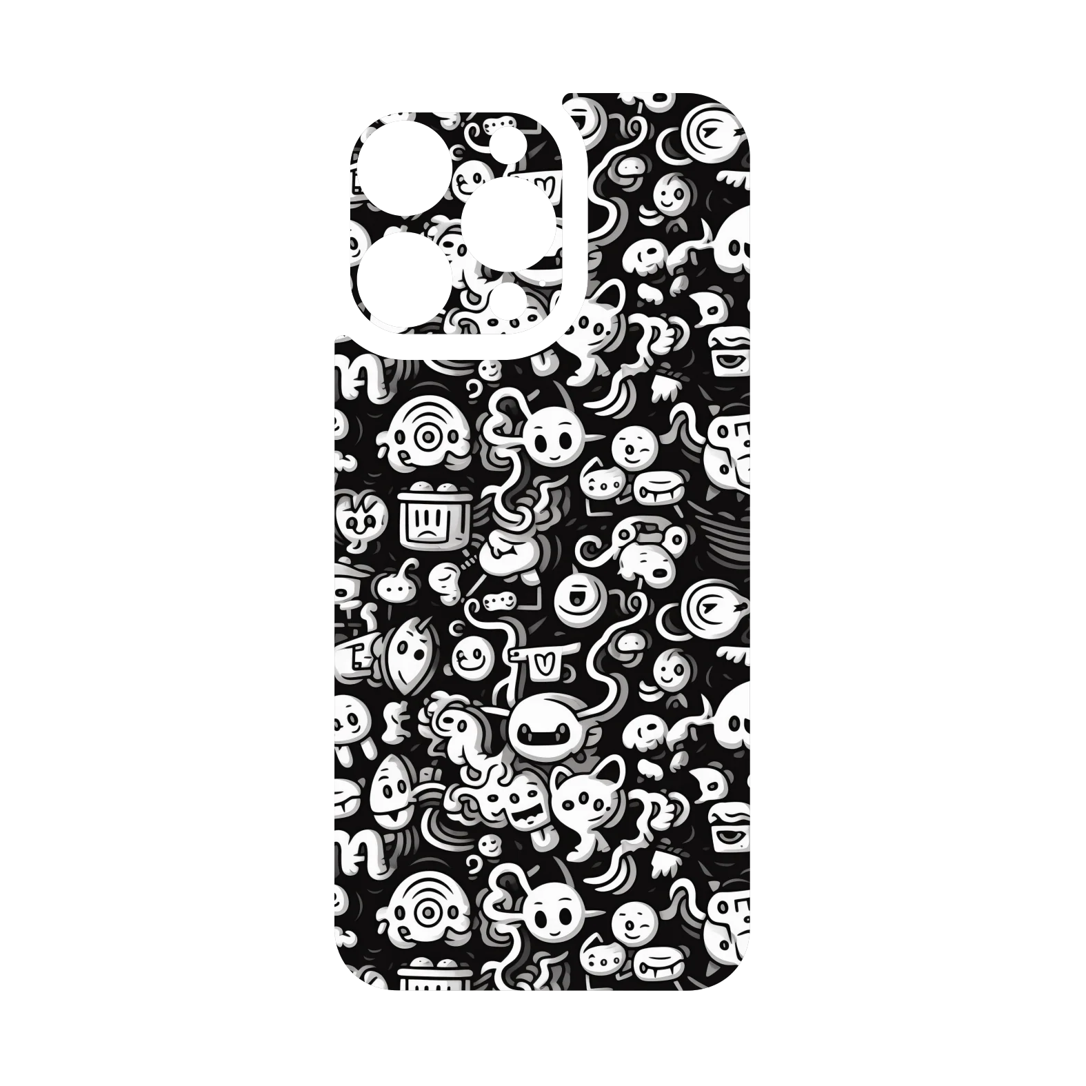 iPhone 15 PRO Qcaze - SIGNATURE Pictogram Party (Case + Skin Kit) - Image 3