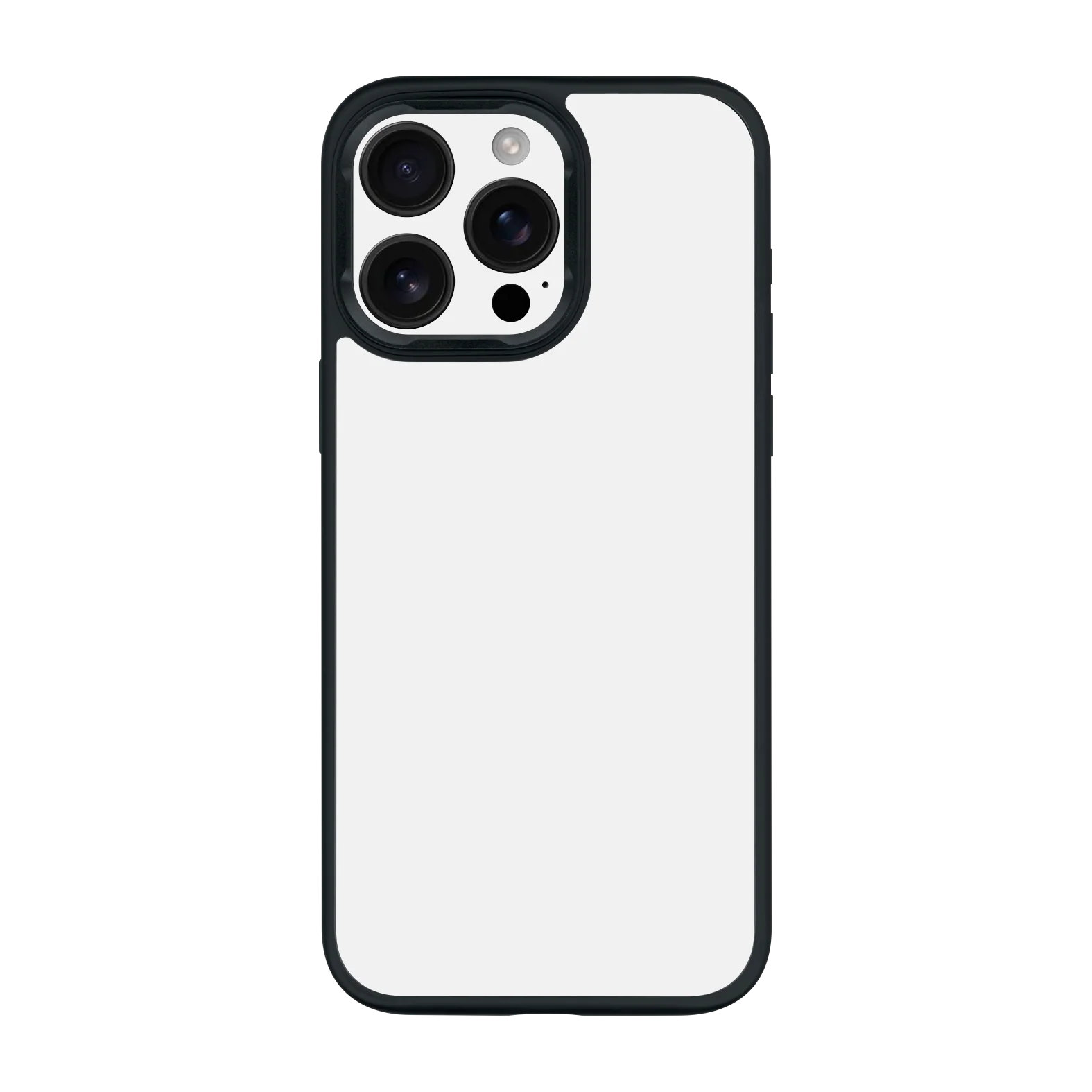 iPhone 15 PRO Qcaze - Soft-Touch POLAR White StealthMatte (Case + Skin Kit)