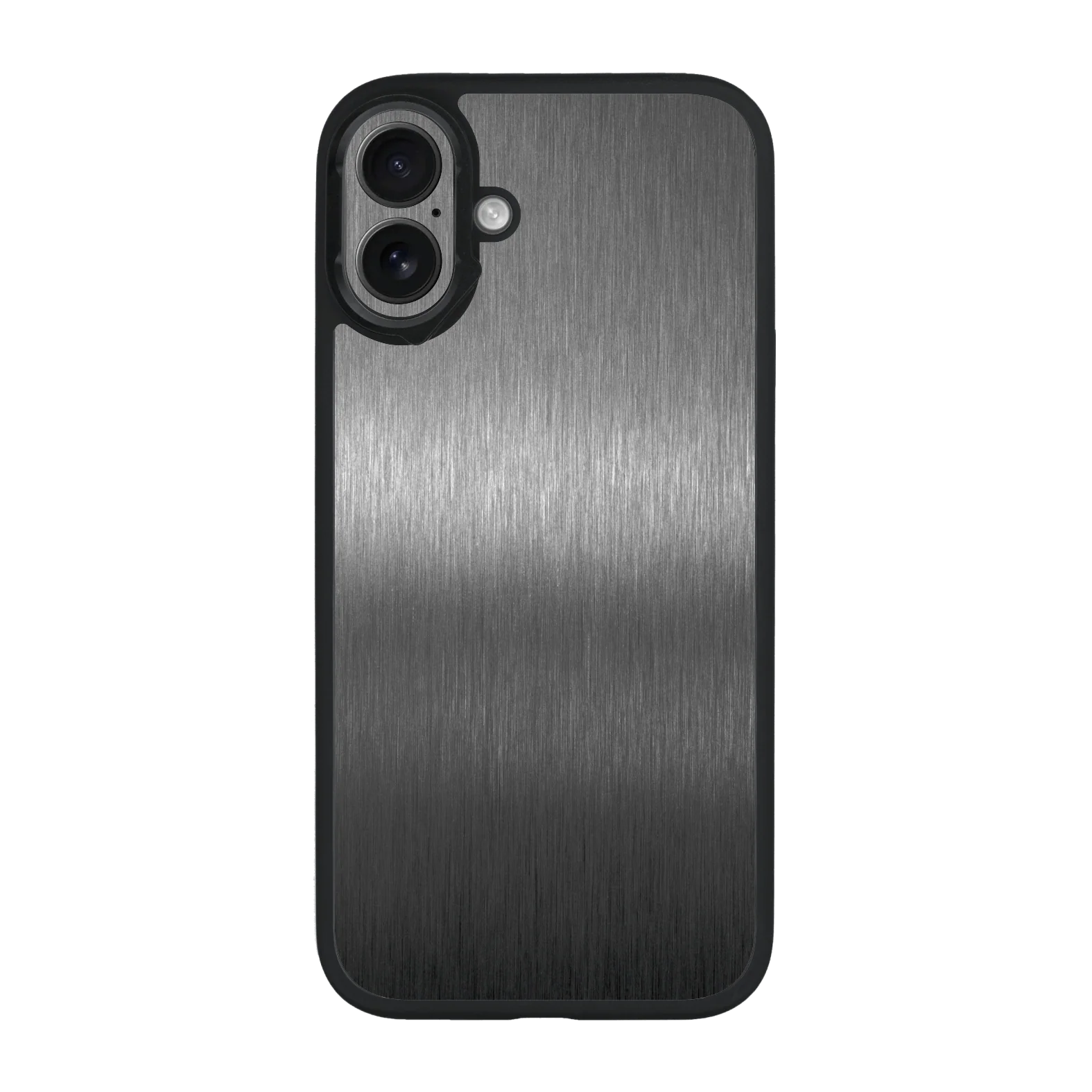 iPhone 16 Plus Qcaze - BRUSHED TITANIUM Metallic (Case + Skin Kit)