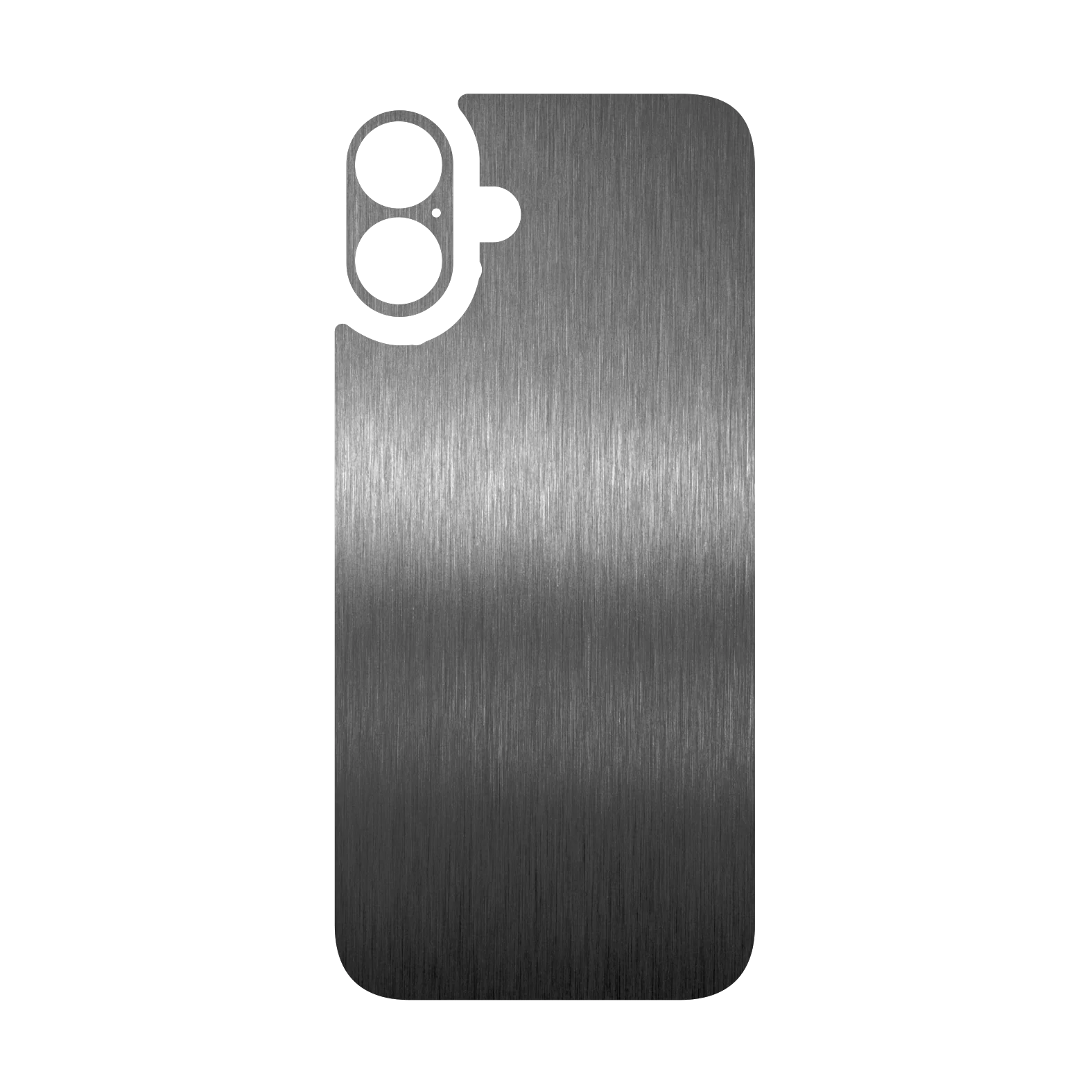 iPhone 16 Plus Qcaze - BRUSHED TITANIUM Metallic (Case + Skin Kit) - Image 3