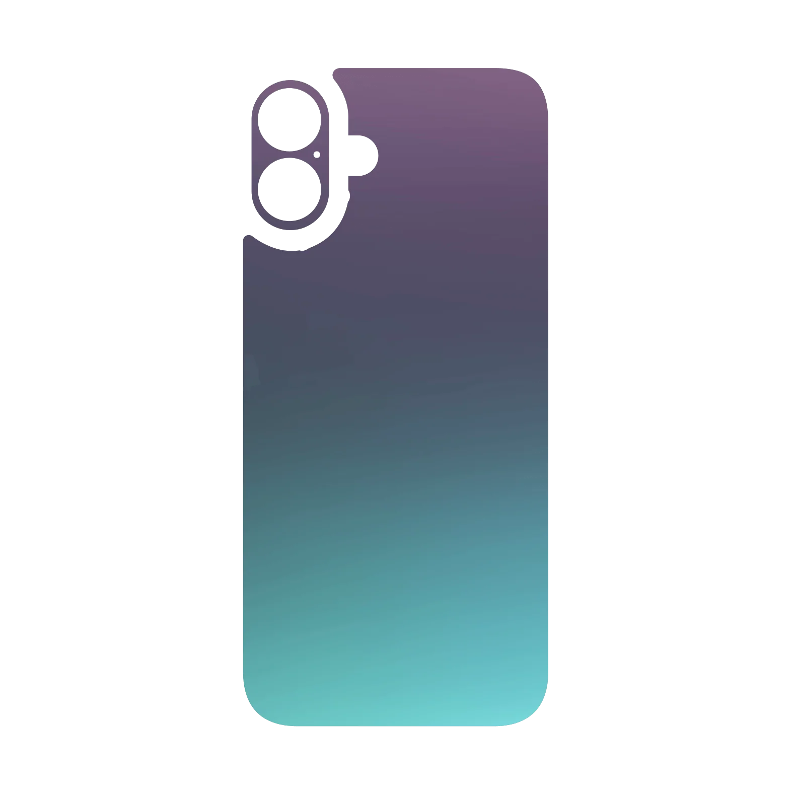iPhone 16 Plus Qcaze - CHAMELEON TURQUOISE LAVENDER Matt Metallic (Case + Skin Kit) - Image 3