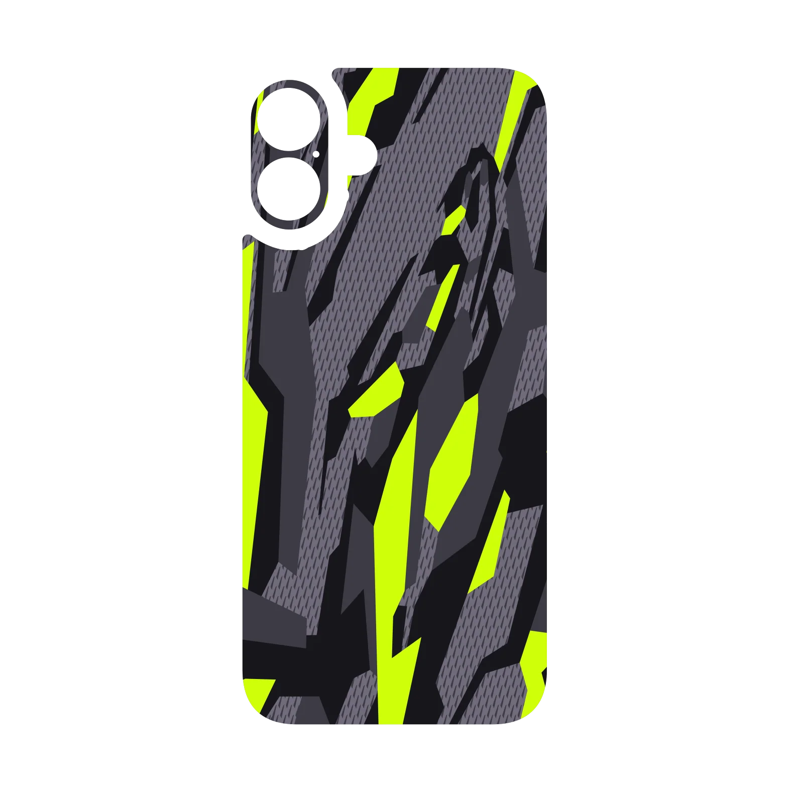 iPhone 16 Plus Qcaze - SIGNATURE Abstract Green CAMO (Case + Skin Kit) - Image 3
