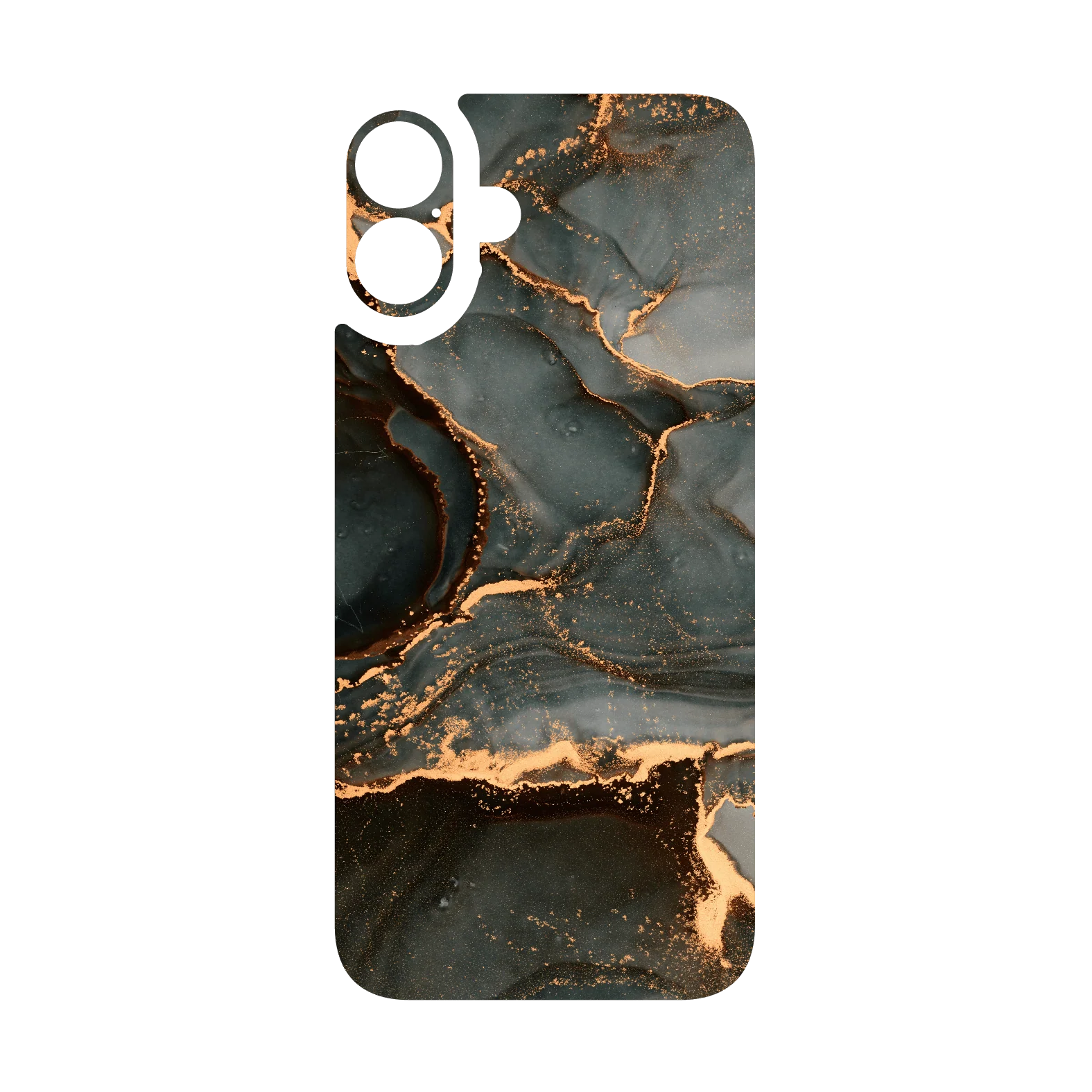iPhone 16 Plus Qcaze - SIGNATURE AGATE GEODE Deep Forest (Case + Skin Kit) - Image 3