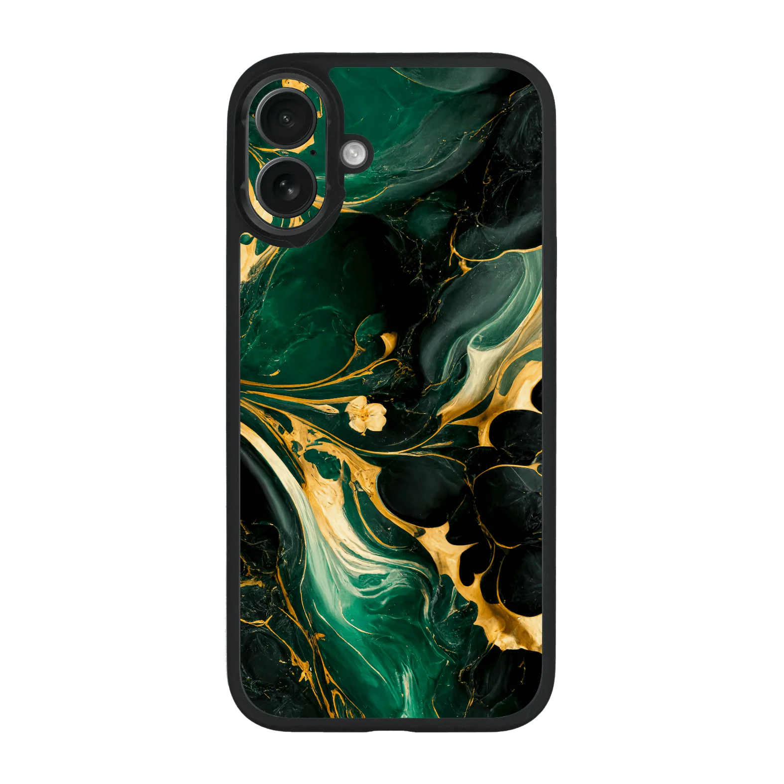 iPhone 16 Plus Qcaze - SIGNATURE AGATE GEODE Royal Green-Gold (Case + Skin Kit)