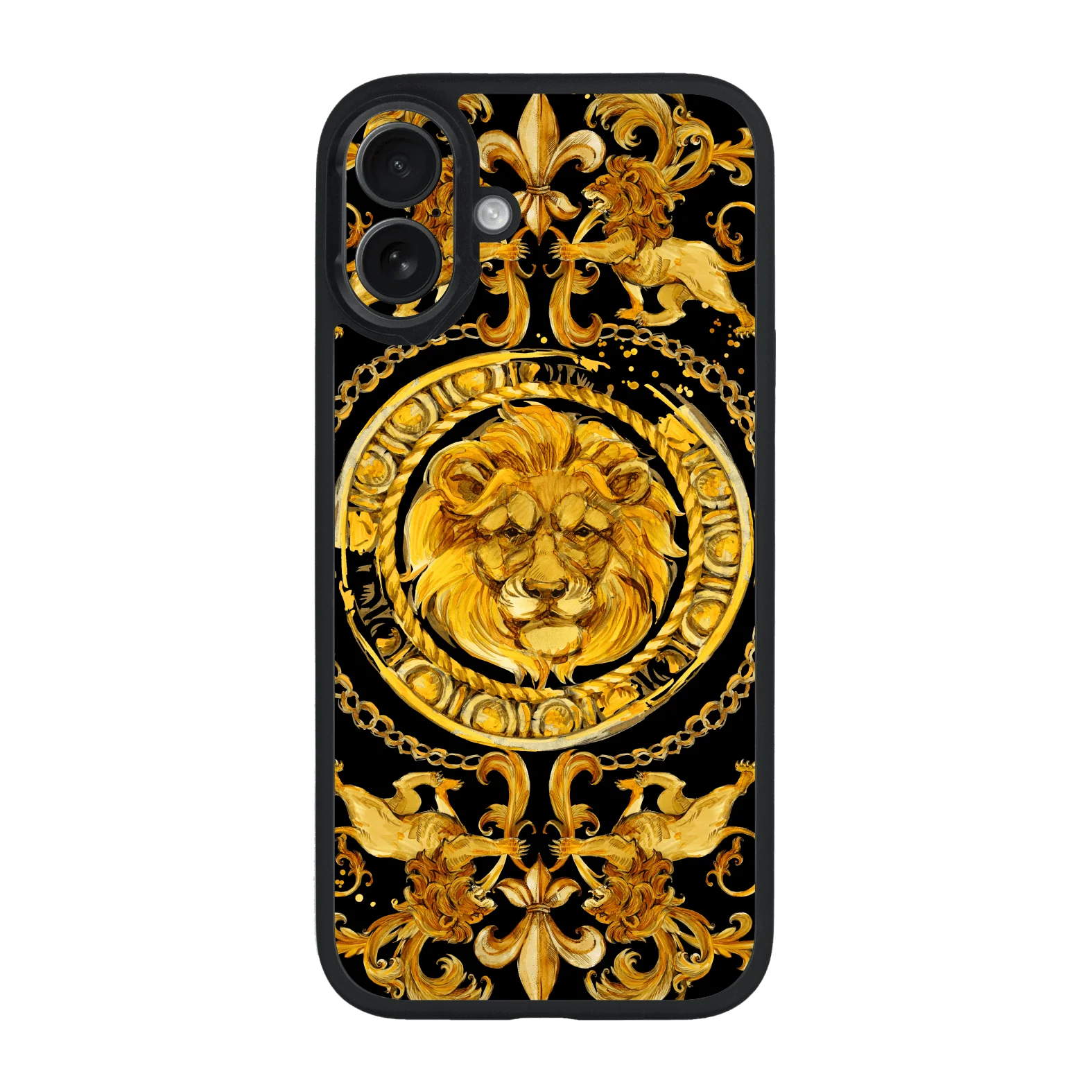 iPhone 16 Plus Qcaze - SIGNATURE Baroque Gold Ornaments (Case + Skin Kit)
