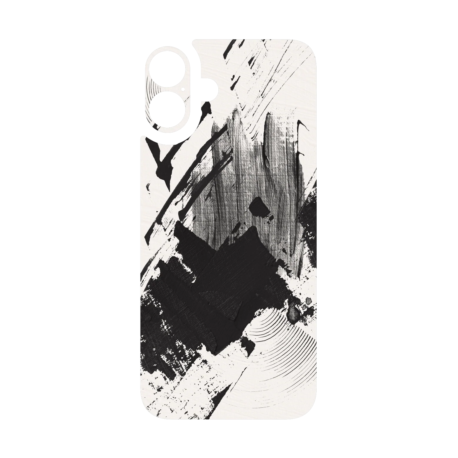 iPhone 16 Plus Qcaze - SIGNATURE Black & White Madness (Case + Skin Kit) - Image 3