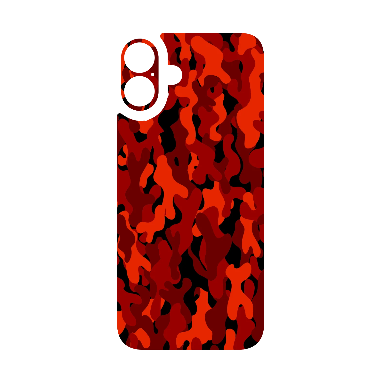iPhone 16 Plus Qcaze - SIGNATURE Fire CAMO (Case + Skin Kit) - Image 3