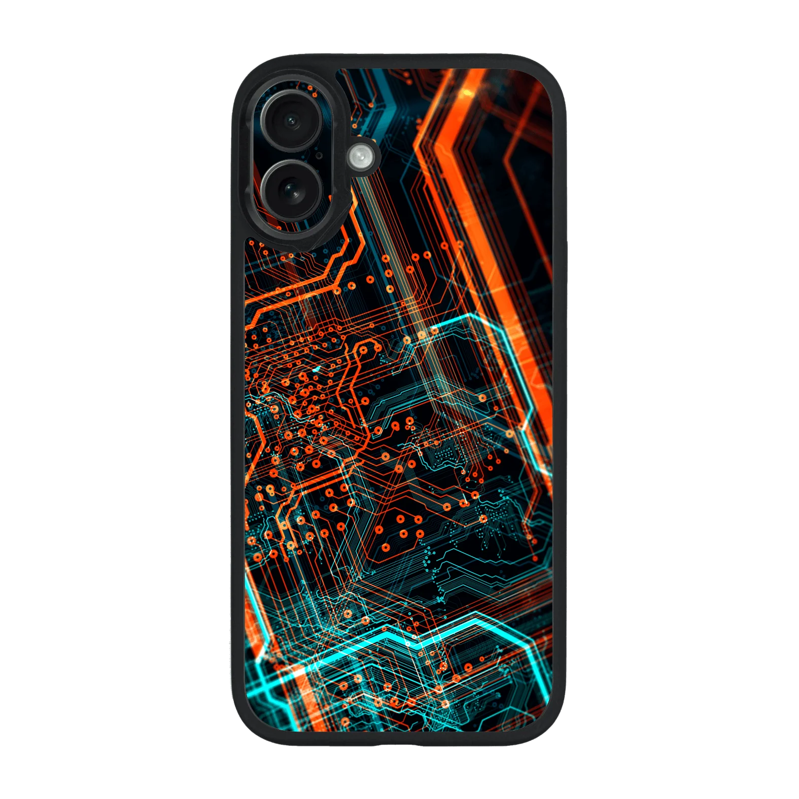 iPhone 16 Plus Qcaze - SIGNATURE NEON PCB Board (Case + Skin Kit)