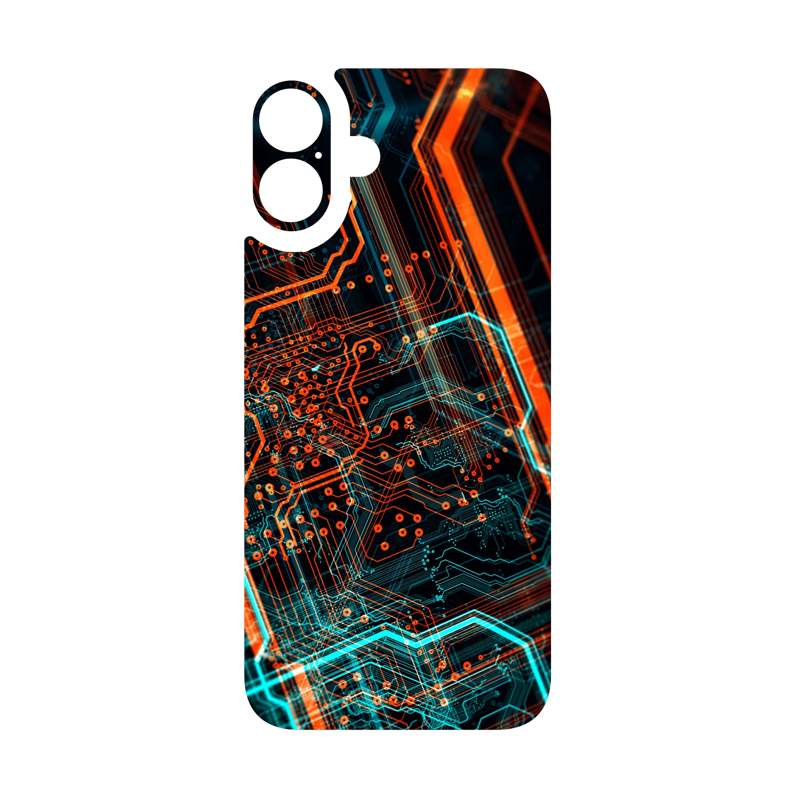 iPhone 16 Plus Qcaze - SIGNATURE NEON PCB Board (Case + Skin Kit) - Image 3