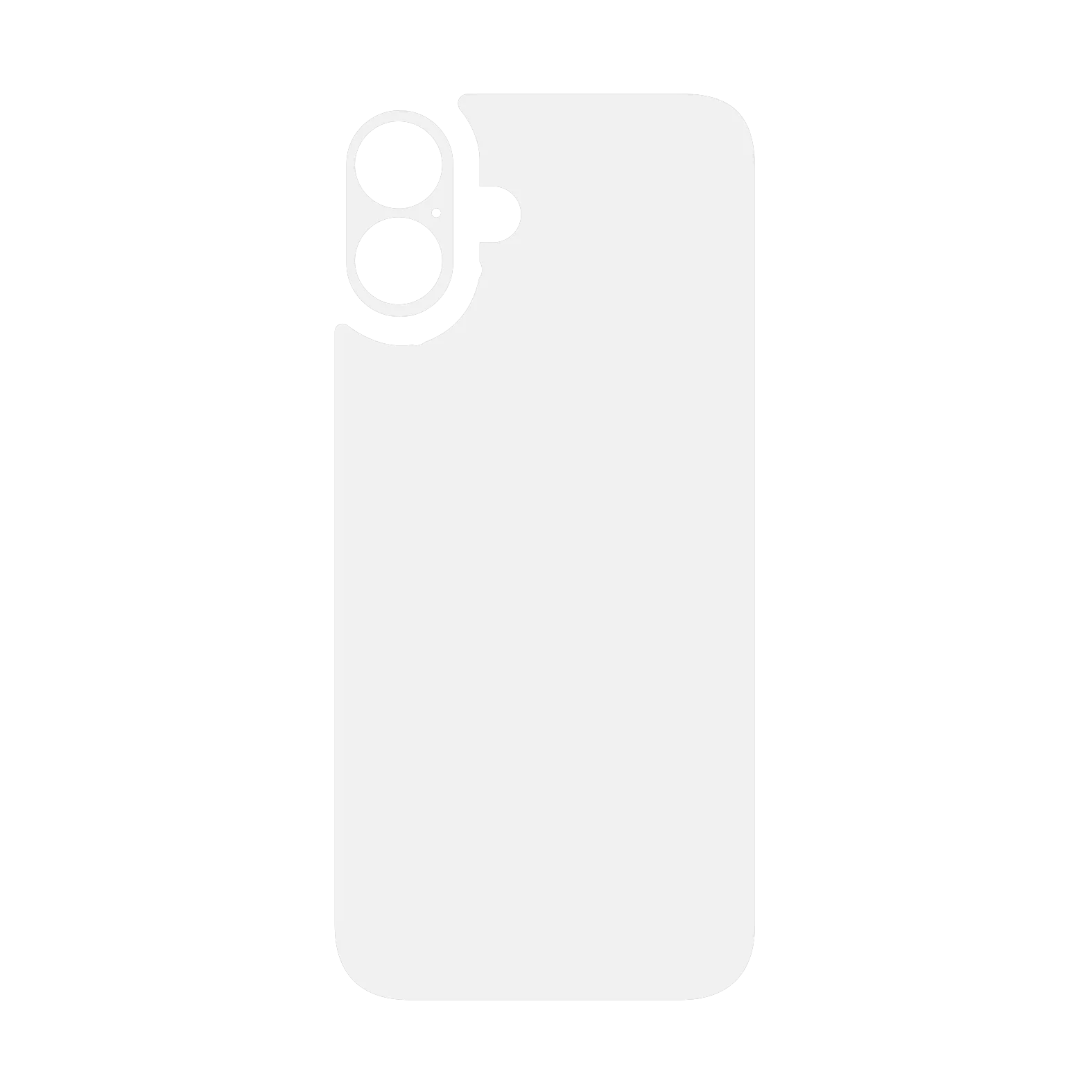 iPhone 16 Plus Qcaze - Soft-Touch POLAR White StealthMatte (Case + Skin Kit) - Image 2