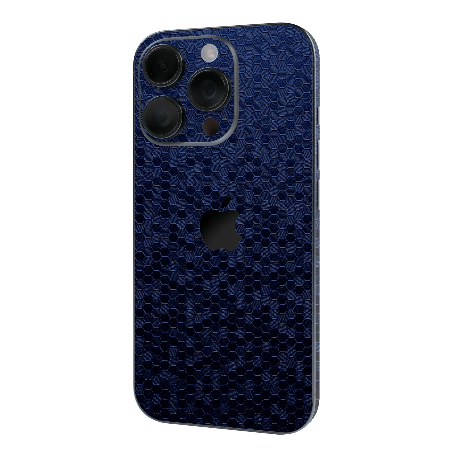 iPhone 16 Pro MAX LUXURIA Navy Blue HONEYCOMB 3D TEXTURED Skin