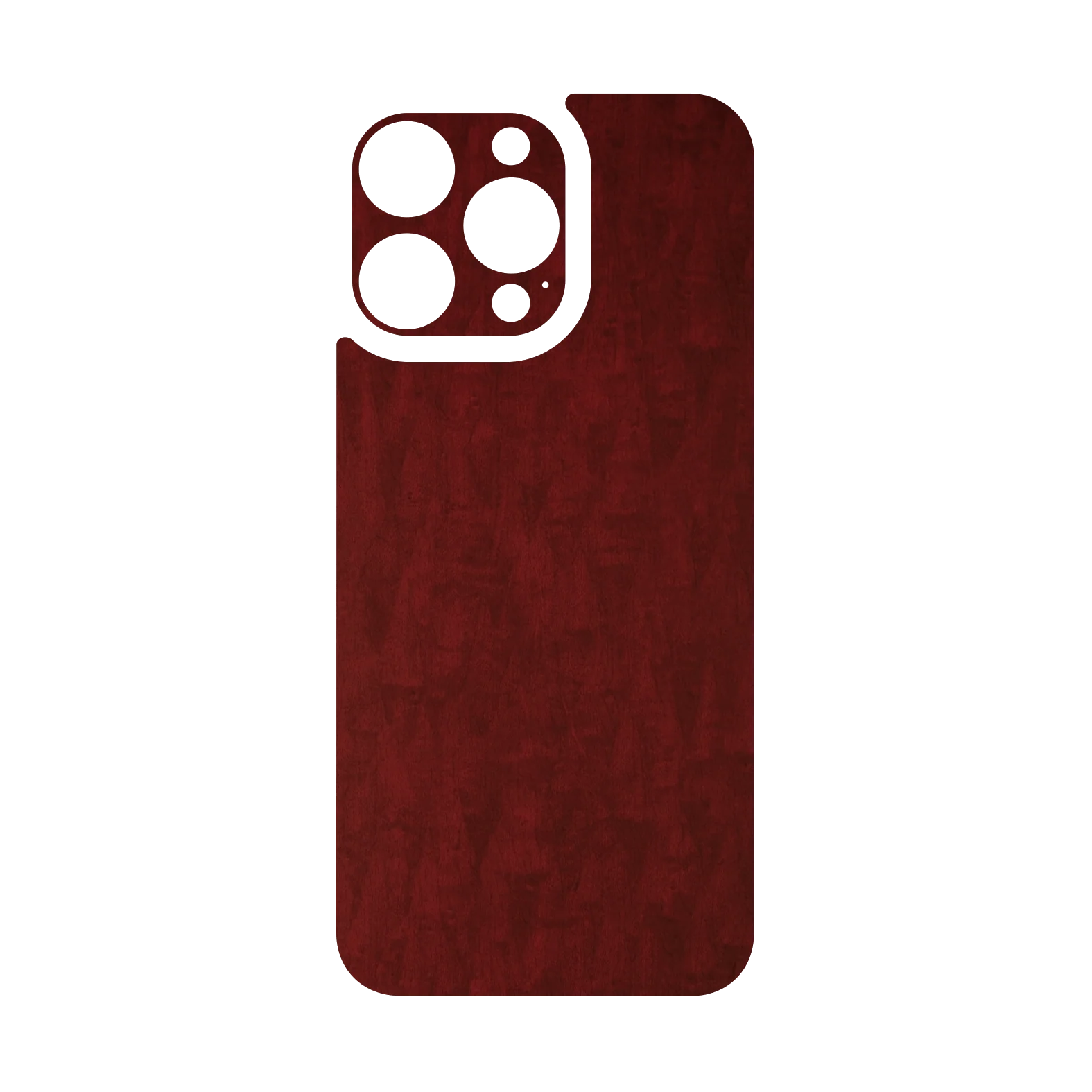iPhone 16 PRO Qcaze - LUXURIA Scarlet Satin Wood (Case + Skin Kit) - Image 3