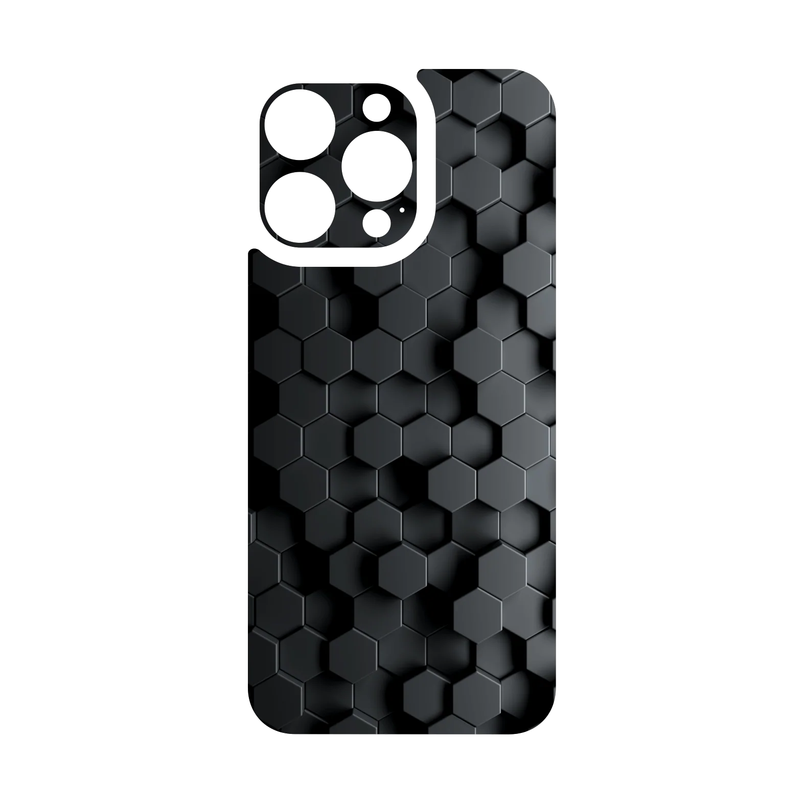 iPhone 16 PRO Qcaze - SIGNATURE Hexagonal Reaction (Case + Skin Kit) - Image 3