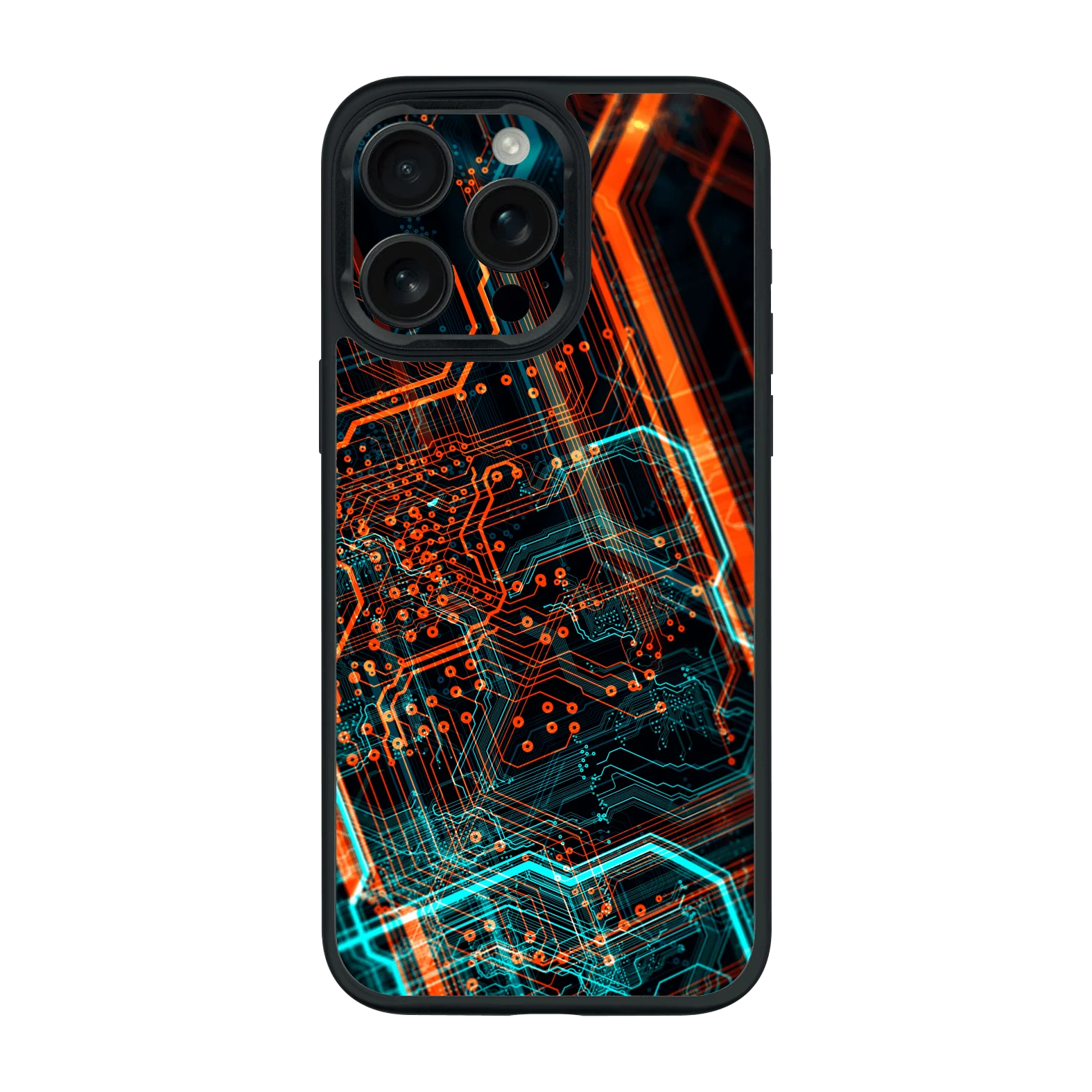 iPhone 16 PRO Qcaze - SIGNATURE NEON PCB Board (Case + Skin Kit)