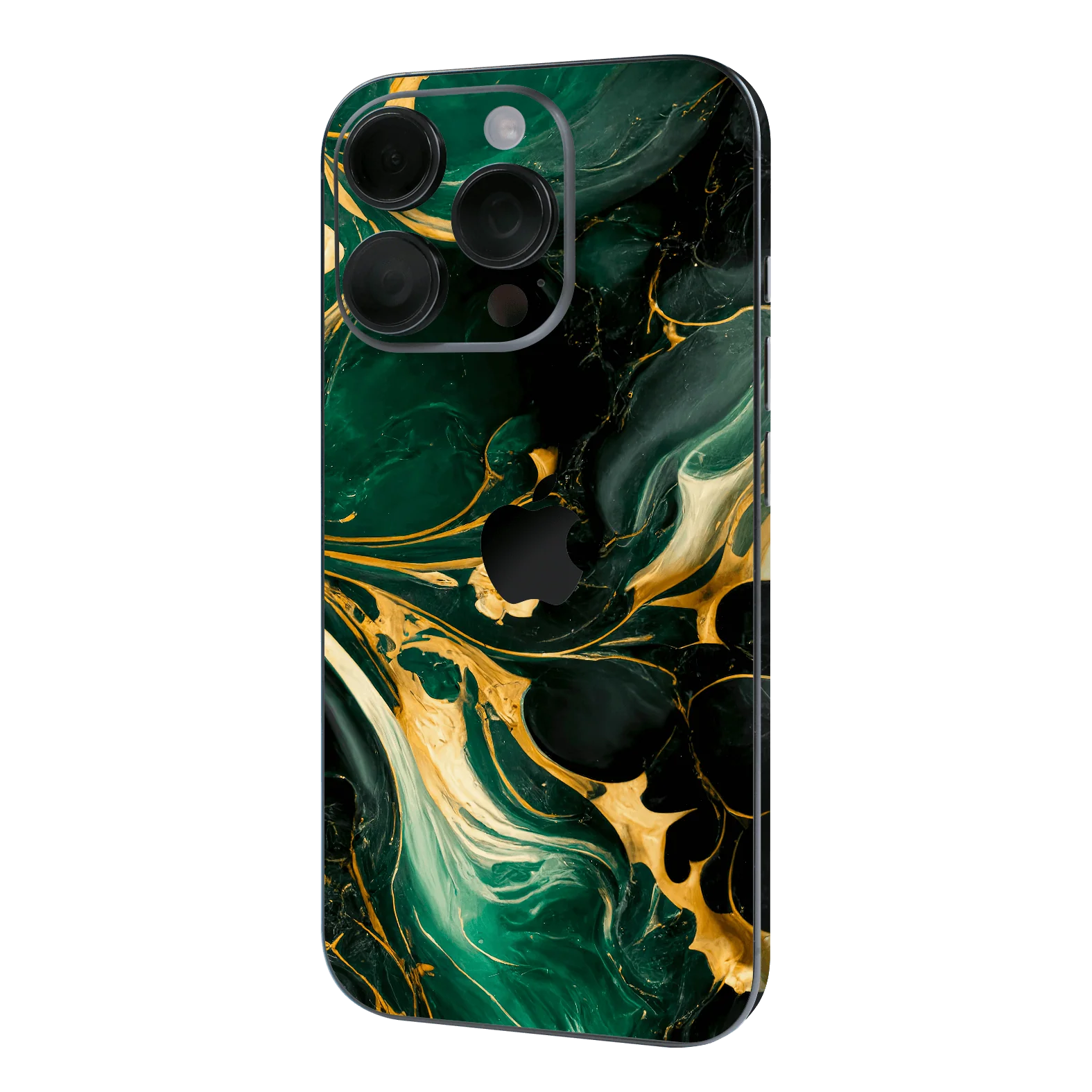 iPhone 16 PRO SIGNATURE AGATE GEODE Royal Green-Gold Skin