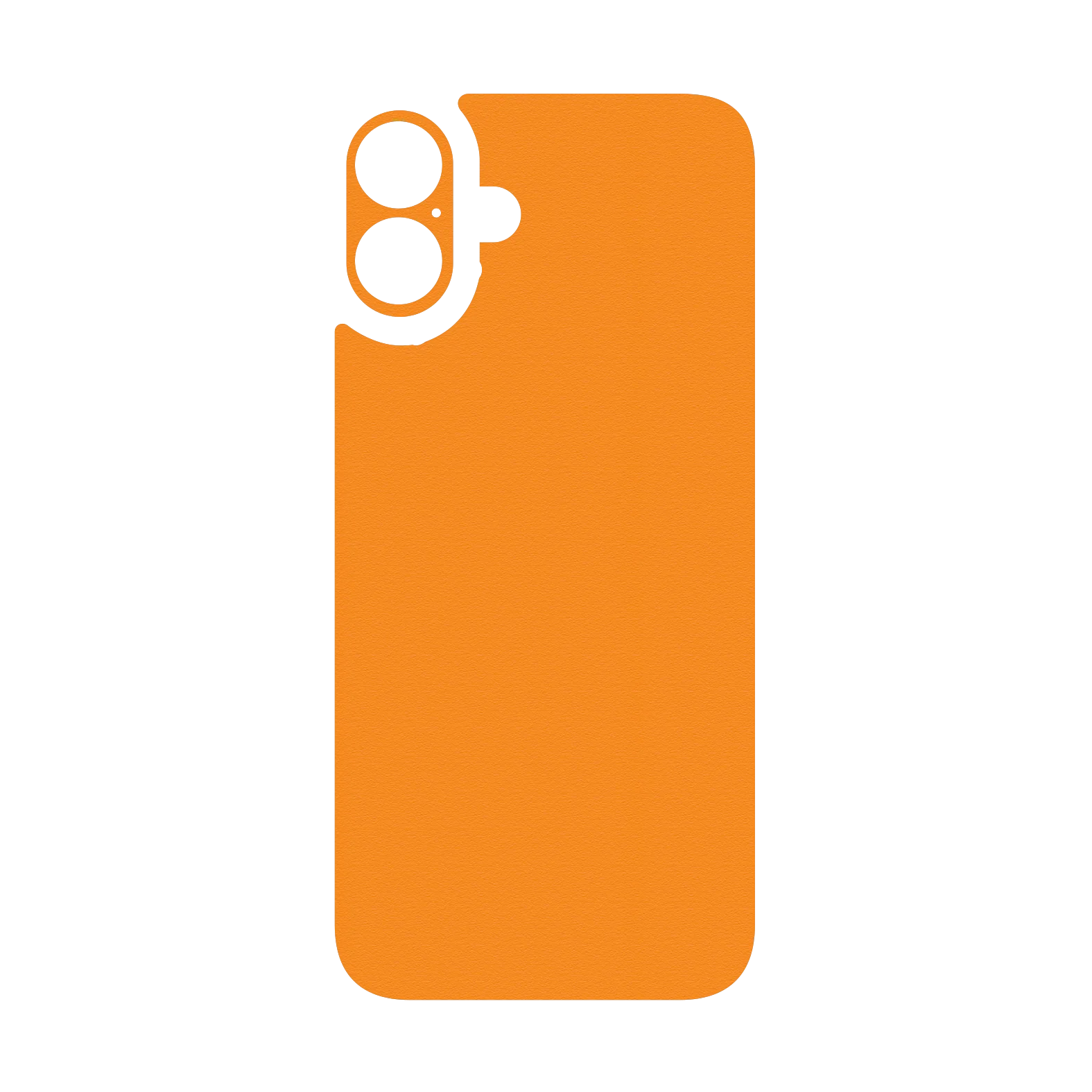 iPhone 16 Qcaze - LUXURIA Sunrise Orange Matt Textured (Case + Skin Kit) - Image 3