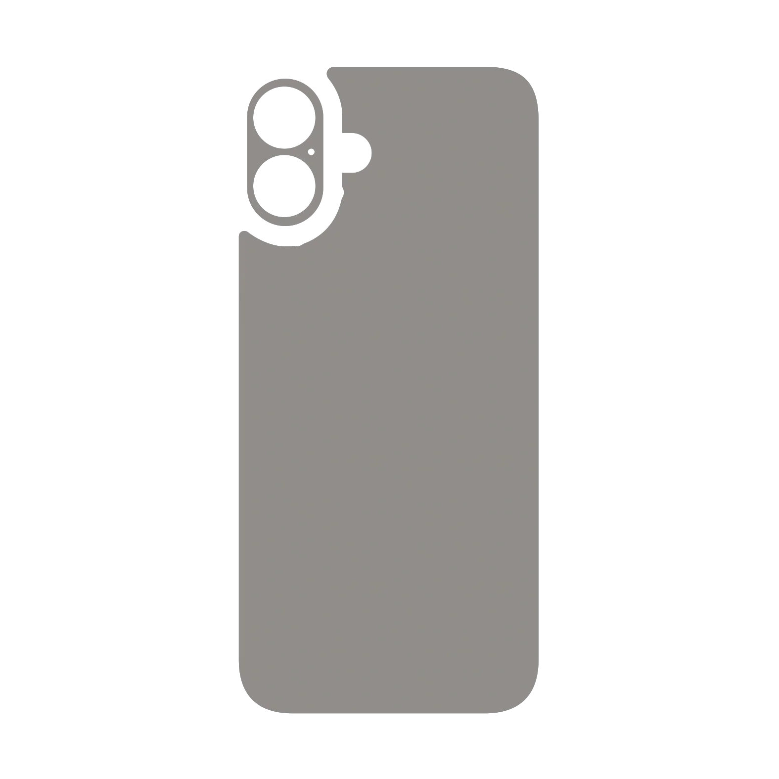 iPhone 16 Qcaze - Soft-Touch LUNAR Grey StealthMatte (Case + Skin Kit) - Image 3
