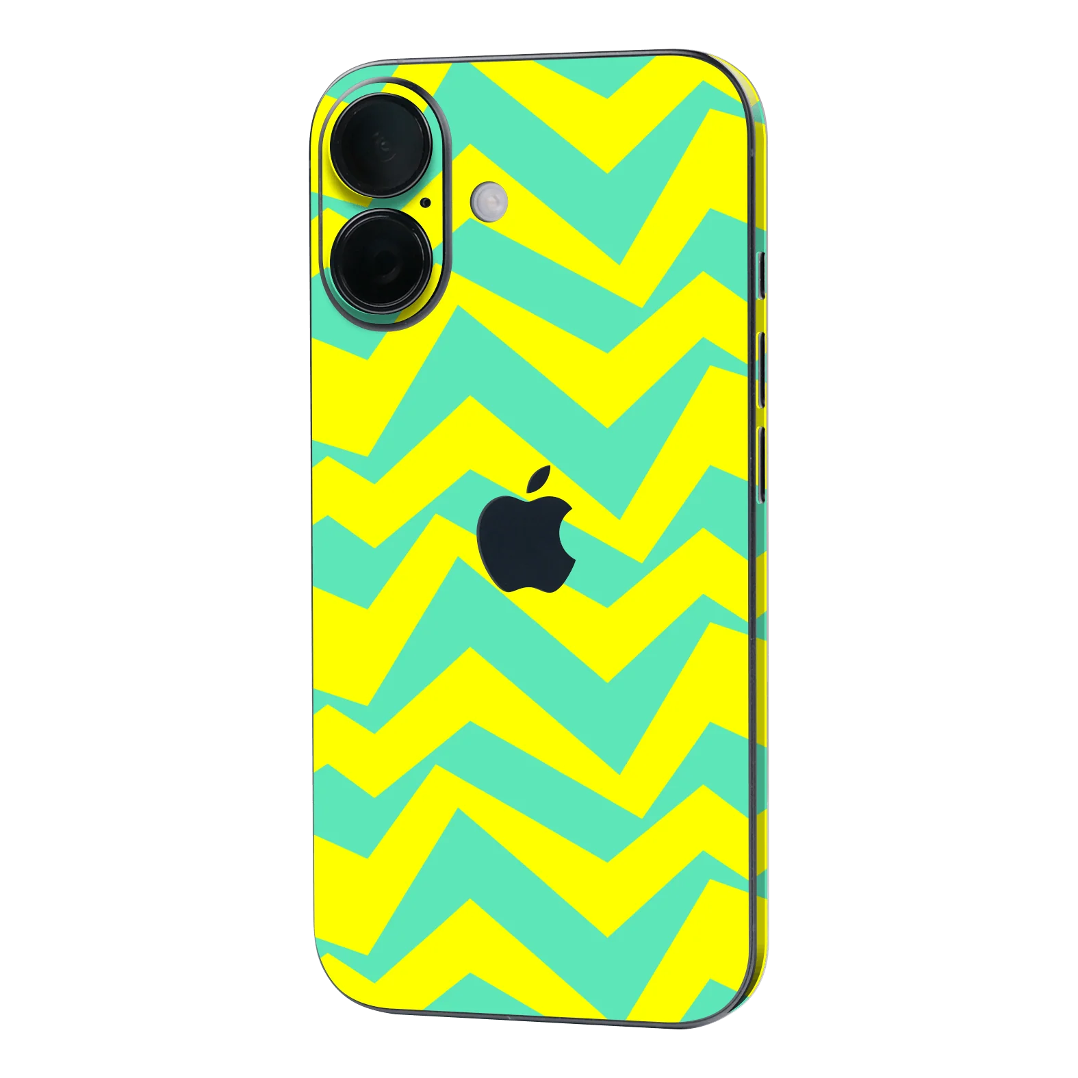 iPhone 16 SIGNATURE ZigPop Yellow-Turquoise Skin