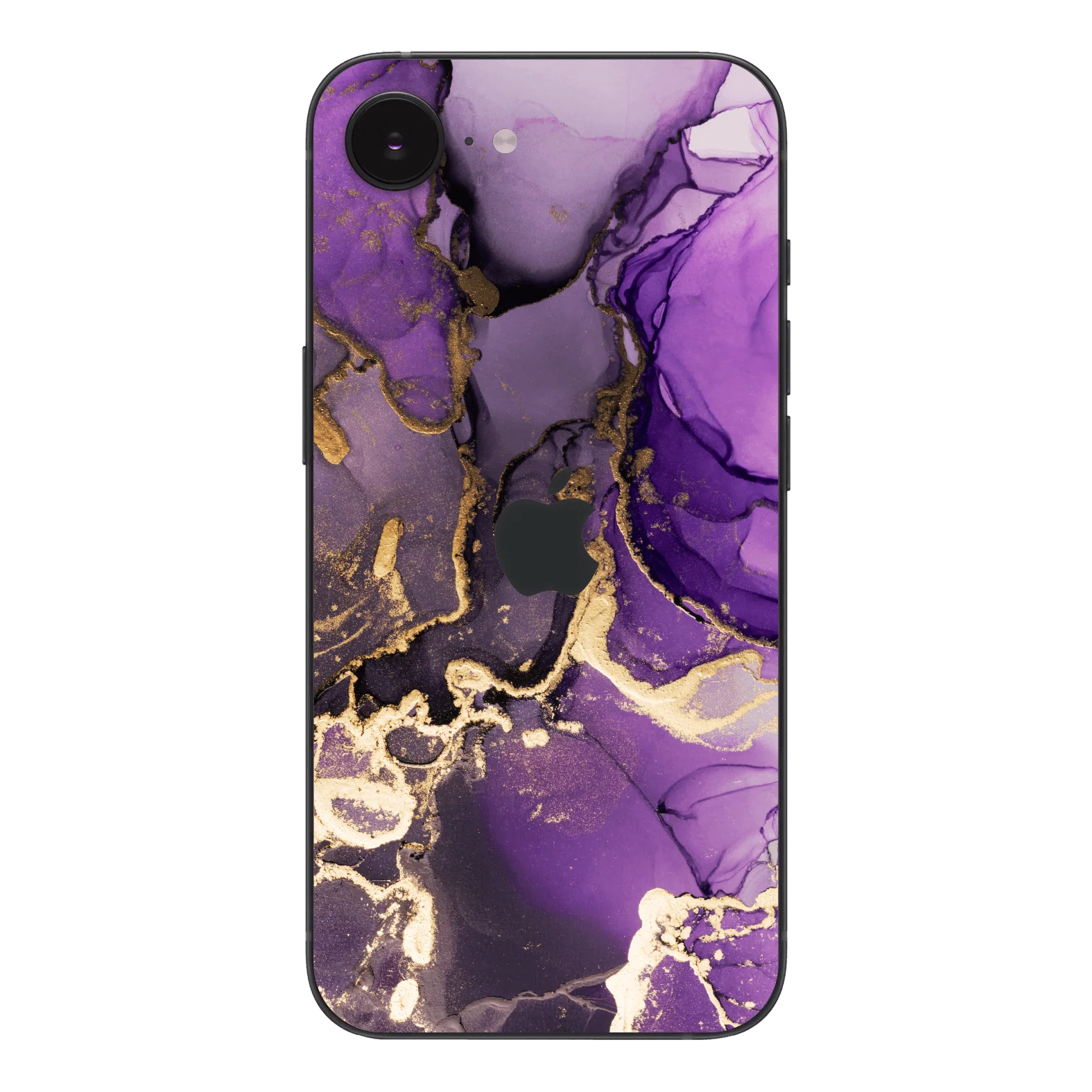 iPhone 16e SIGNATURE AGATE GEODE Purple-Gold Skin