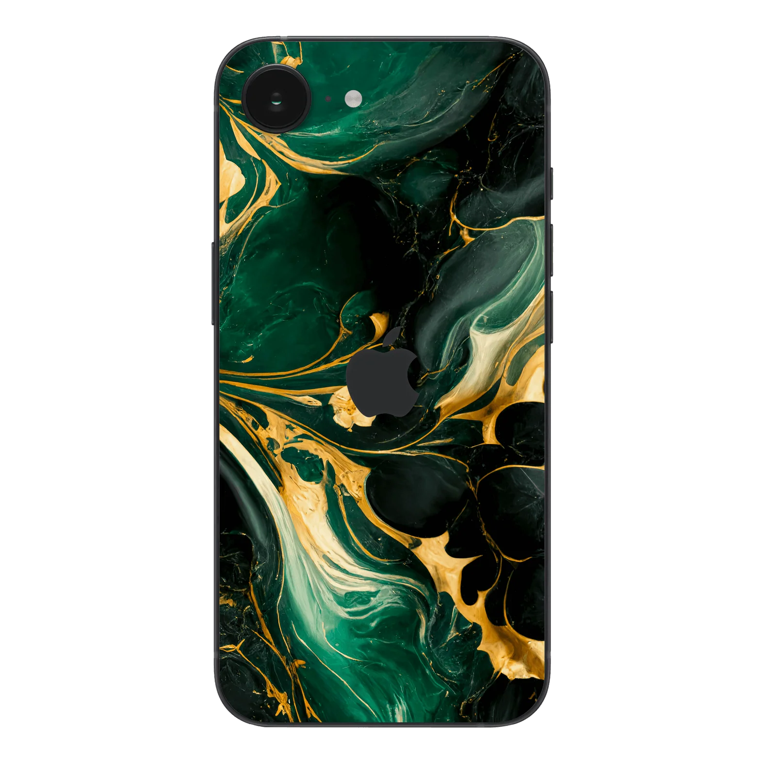 iPhone 16e SIGNATURE AGATE GEODE Royal Green-Gold Skin