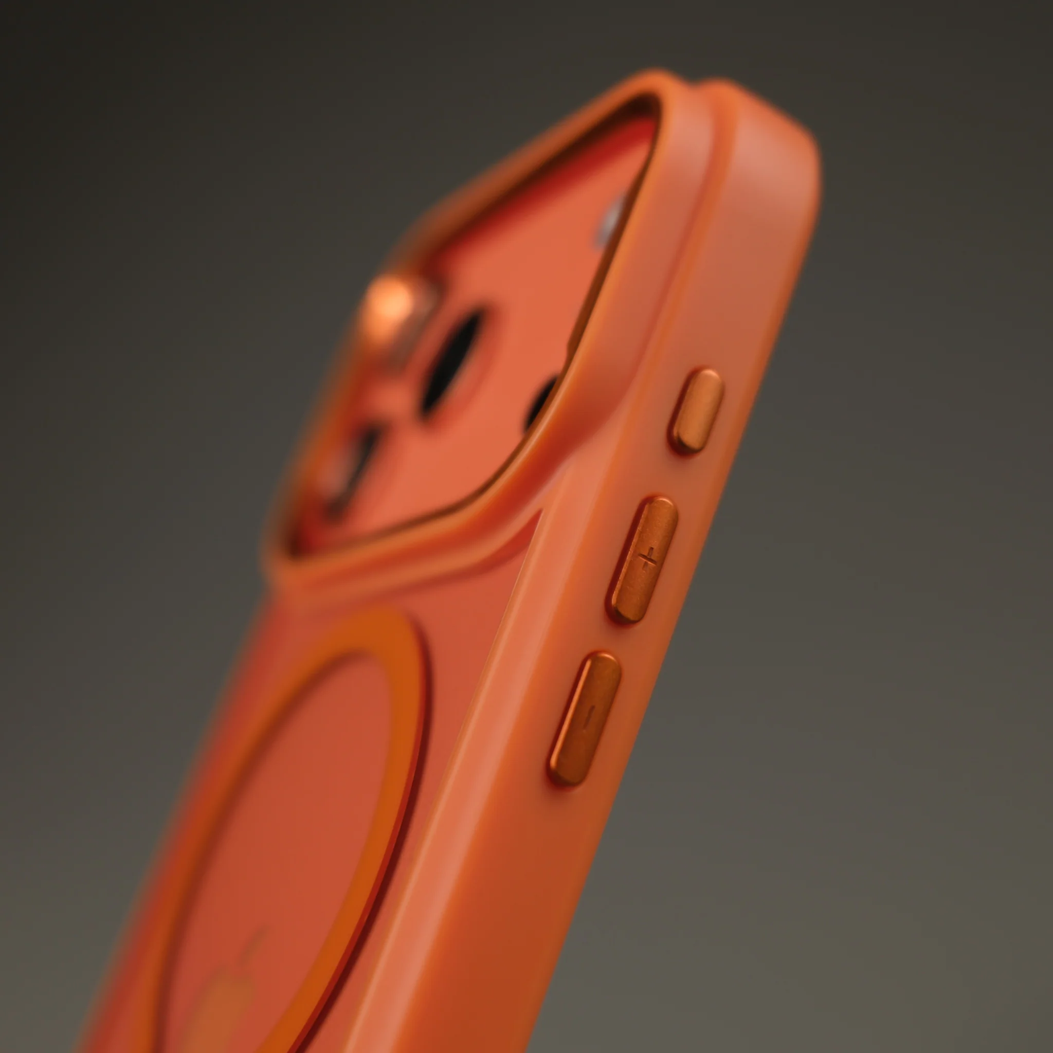 iPhone 17 PRO QCAZE DUO - Cosmic ORANGE matching Skin + Case - Image 2