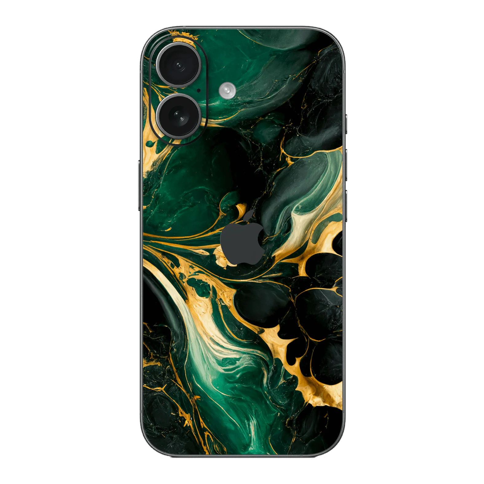 iPhone 17 SIGNATURE AGATE GEODE Royal Green-Gold Skin