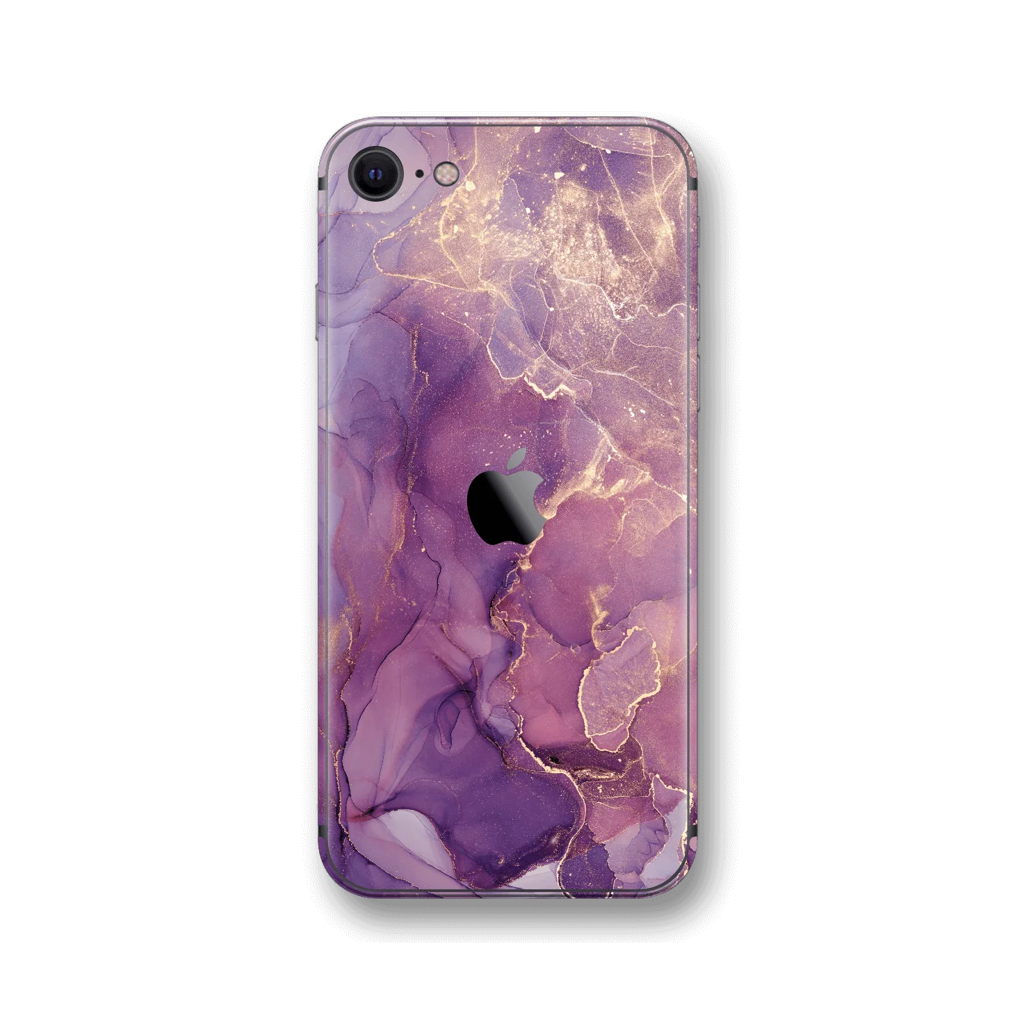 iPhone SE (2020) SIGNATURE AGATE GEODE Purple-Gold Skin