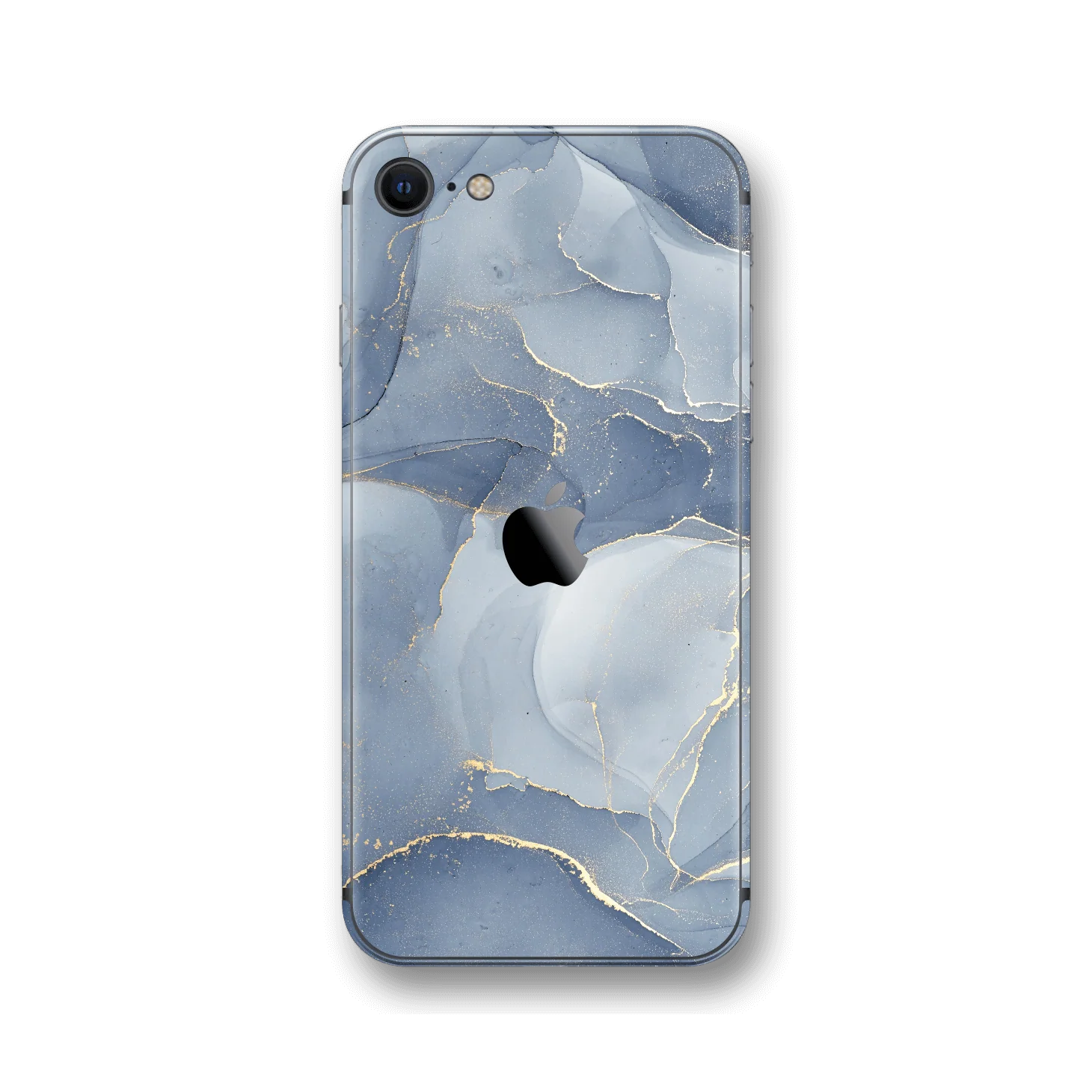 iPhone SE (2020) SIGNATURE AGATE GEODE Steel Blue-Gold Skin