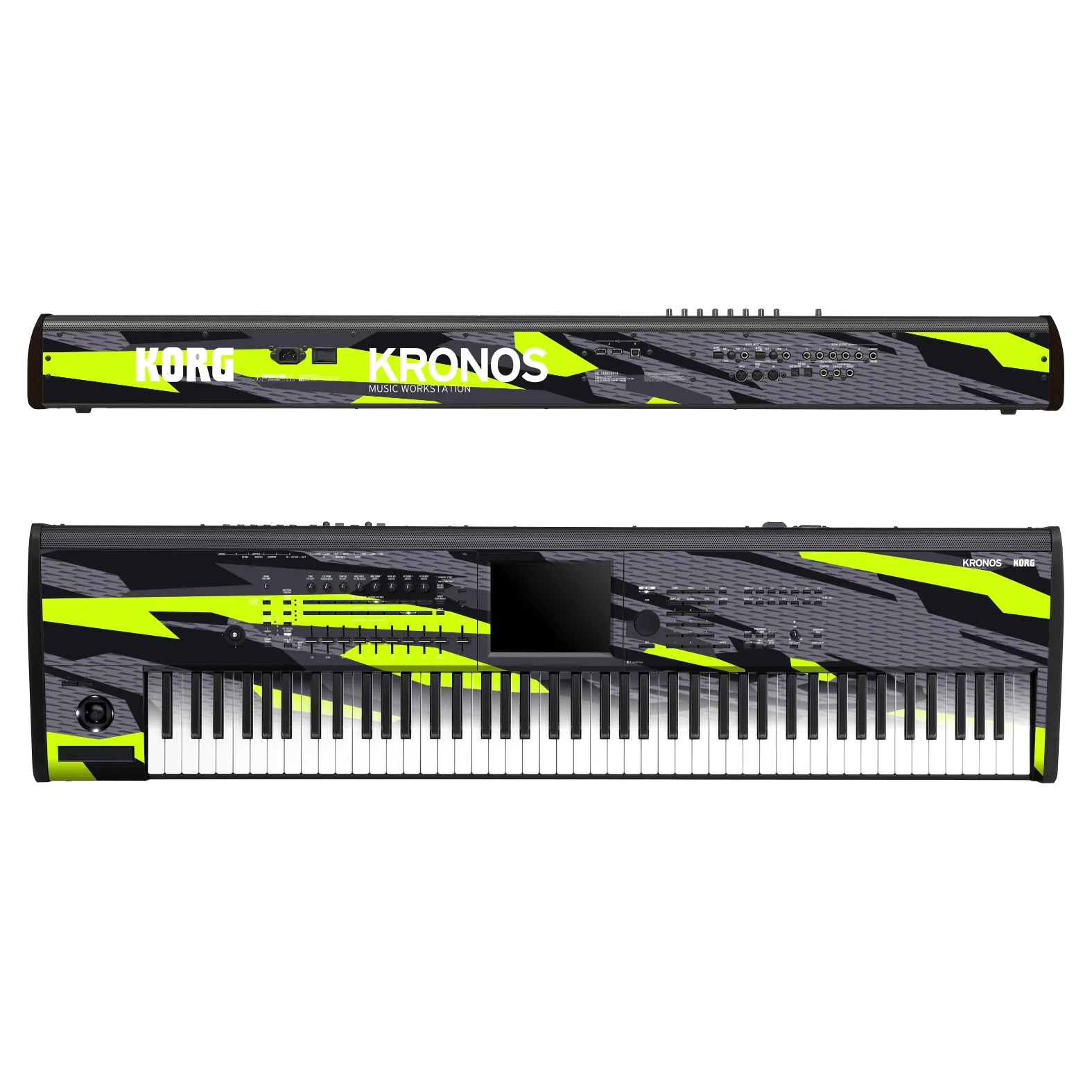 KORG Kronos 2 Music Workstation (88 keys) SIGNATURE Abstract Green CAMO Skin