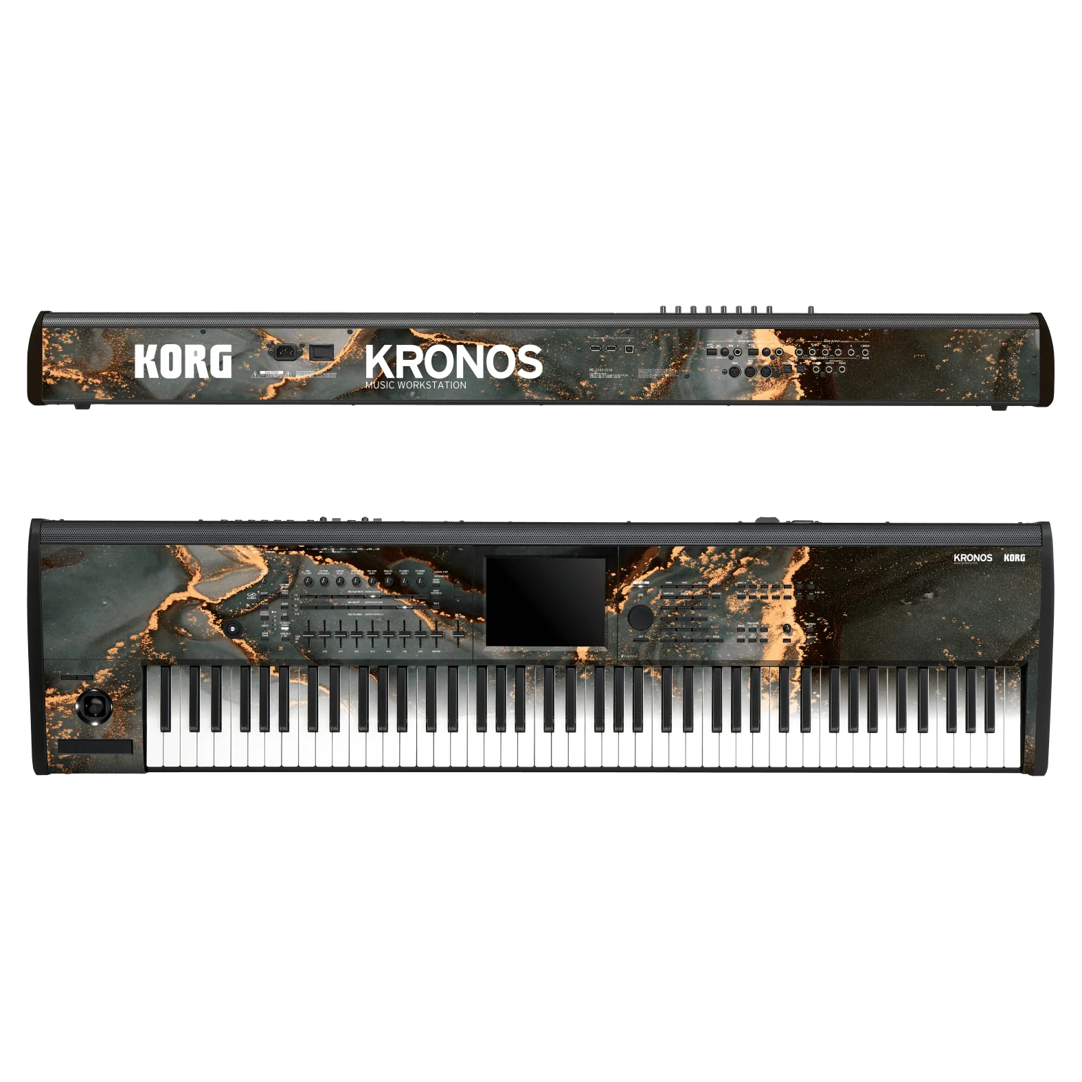 KORG Kronos 2 Music Workstation (88 keys) SIGNATURE AGATE GEODE Deep Forest Skin