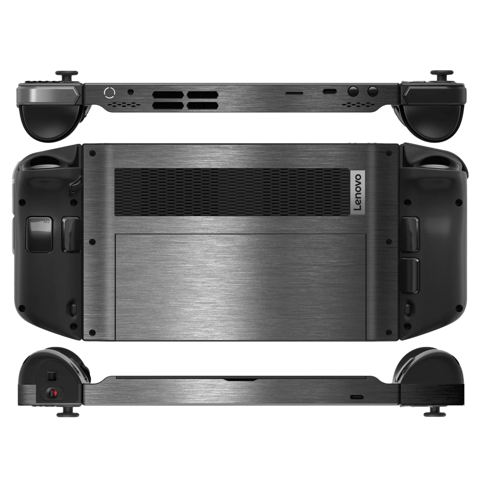 Lenovo Legion Go BRUSHED TITANIUM Metallic Skin - Image 2