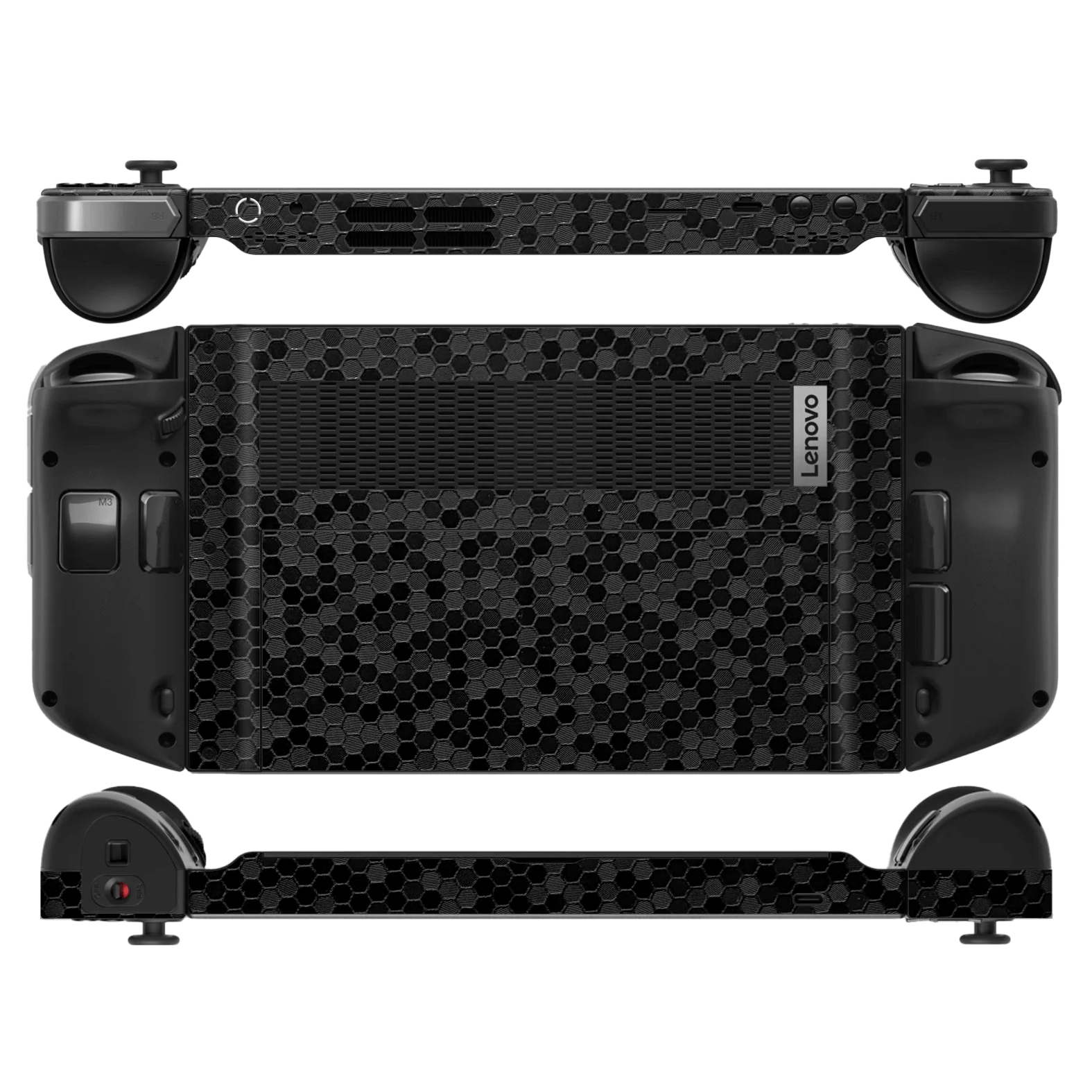 Lenovo Legion Go LUXURIA BLACK HONEYCOMB 3D TEXTURED Skin - Image 2