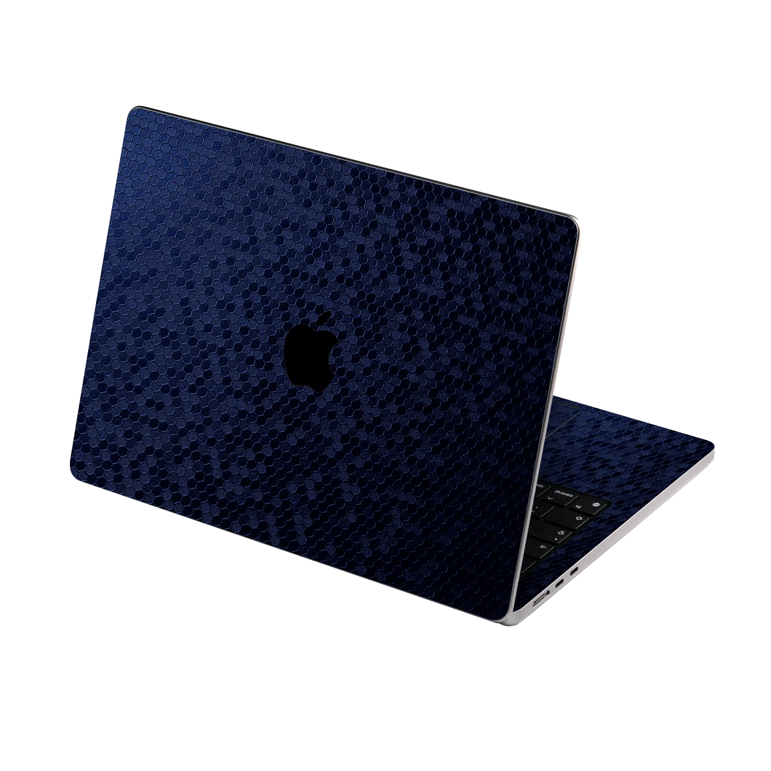 MacBook Air 15" (2025, M4) LUXURIA Navy Blue HONEYCOMB 3D TEXTURED Skin