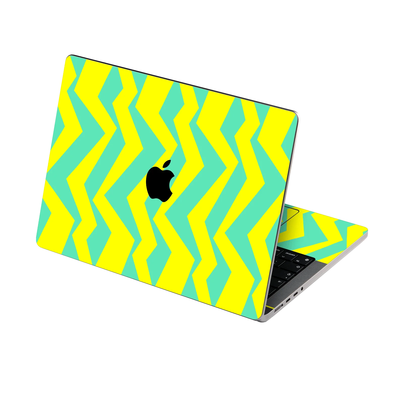 MacBook PRO 14" (2024, M4) SIGNATURE ZigPop Yellow-Turquoise Skin