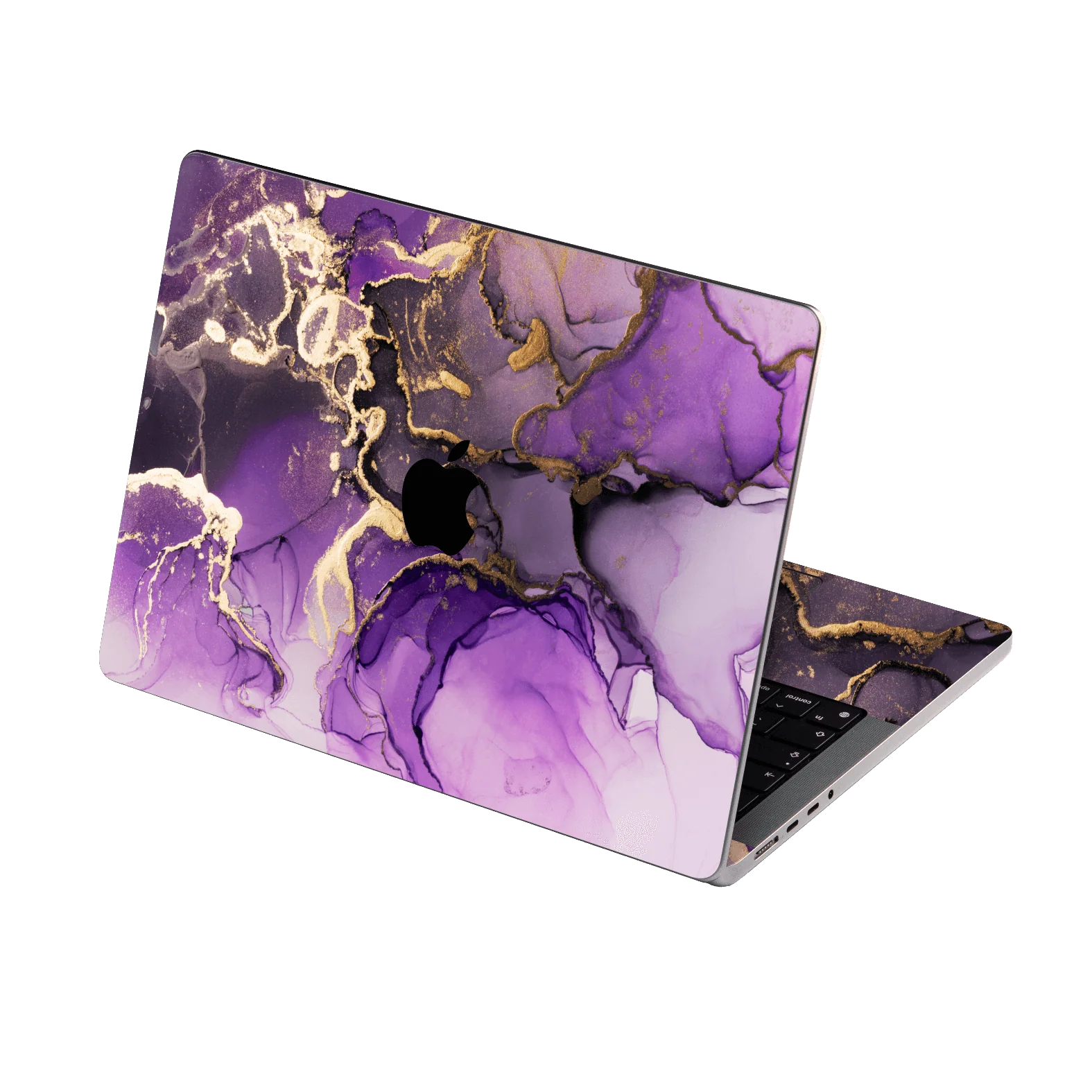 MacBook PRO 14" (2024, M4) SIGNATURE AGATE GEODE Purple-Gold Skin