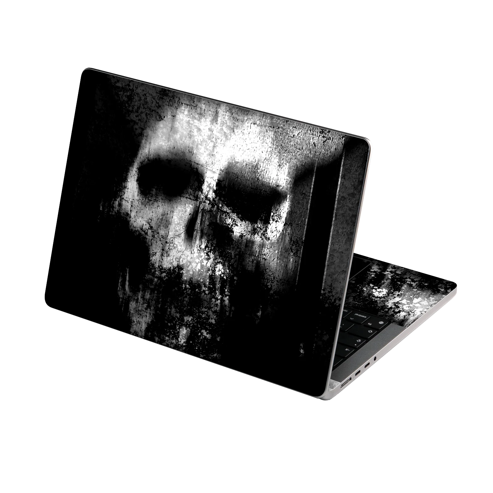 MacBook PRO 14" (2024, M4) SIGNATURE Horror Black & White SKULL Skin