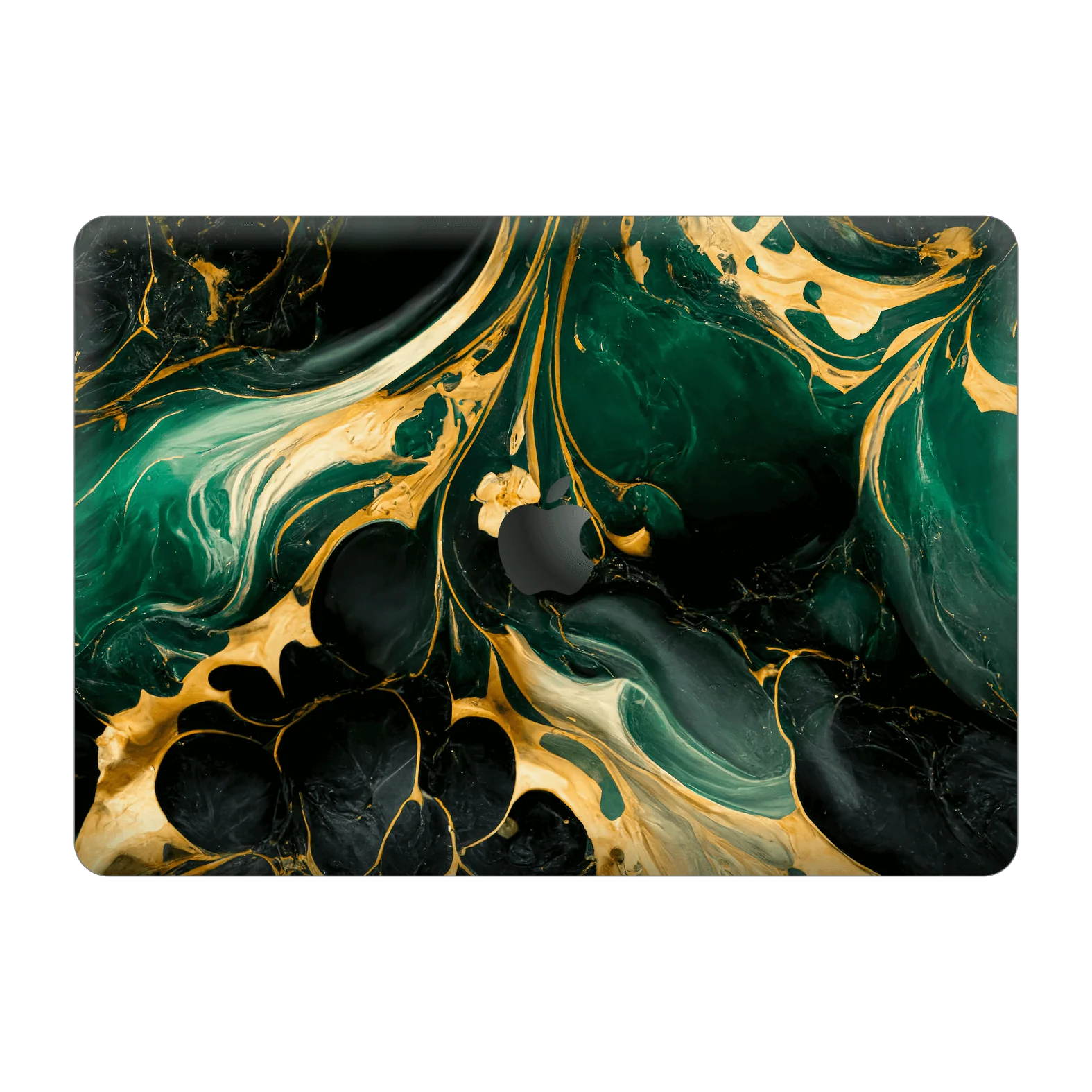 MacBook PRO 16" (2019) SIGNATURE AGATE GEODE Royal Green-Gold Skin