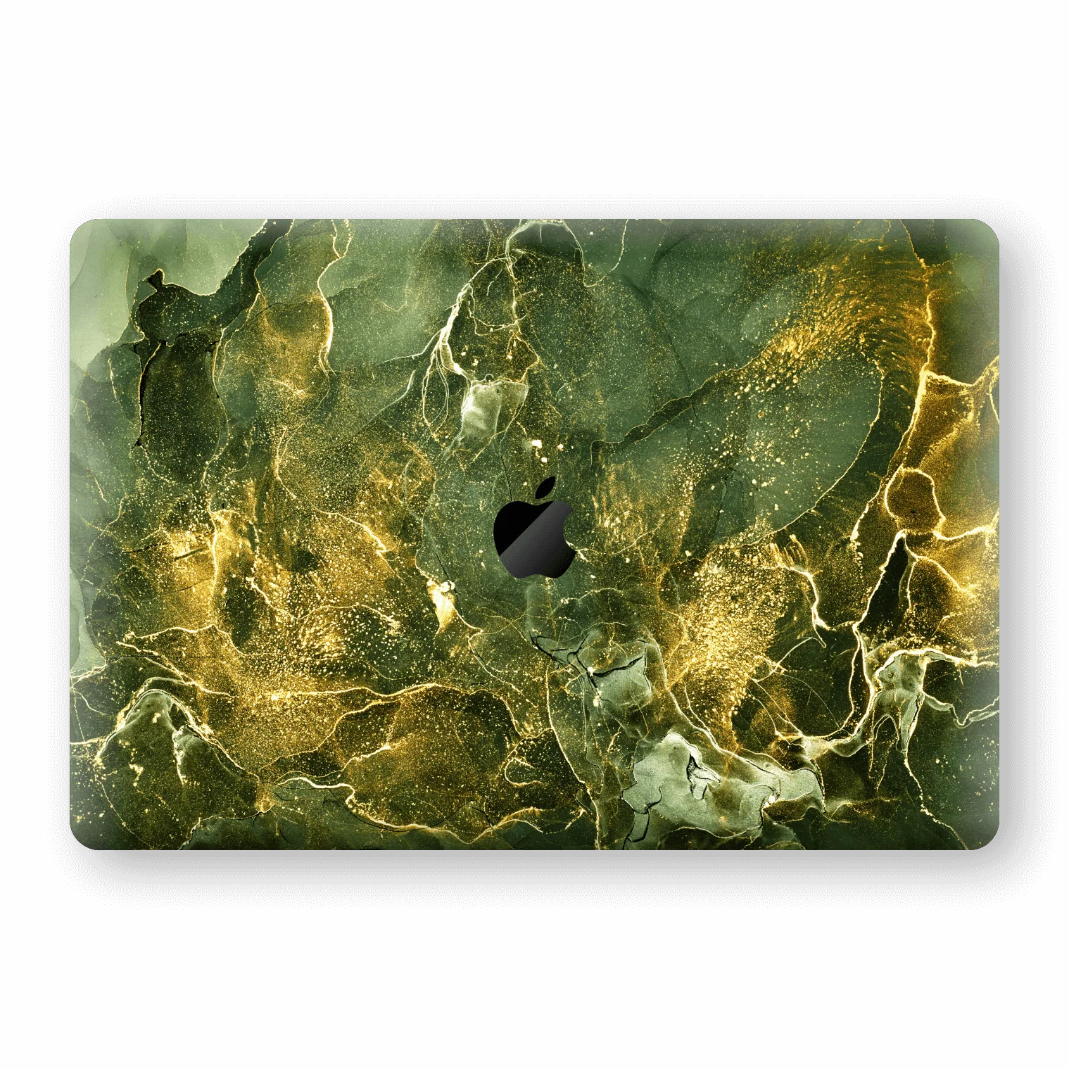 MacBook PRO 16" (2019) SIGNATURE AGATE GEODE Royal Green-Gold Skin