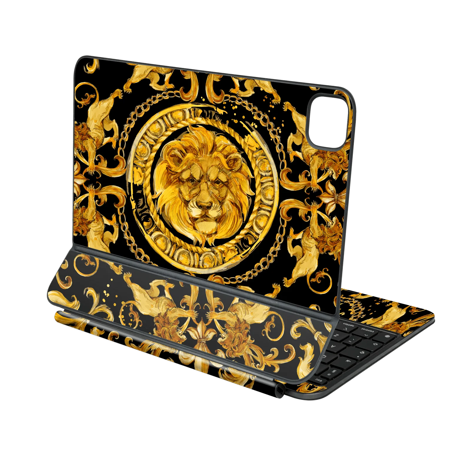 Magic Keyboard for iPad Pro 11” (M4/M5) SIGNATURE Baroque Gold Ornaments Skin