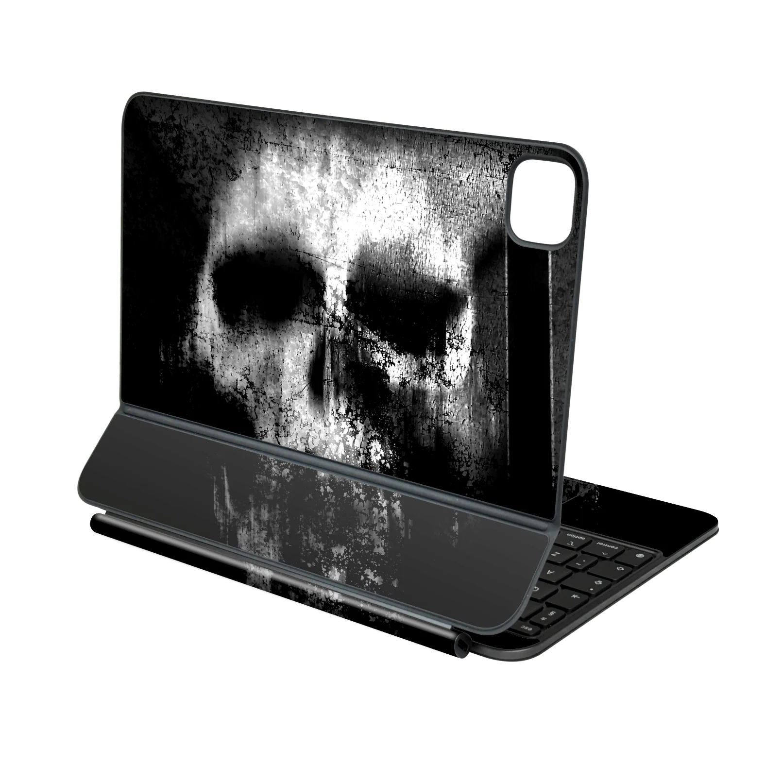 Magic Keyboard for iPad Pro 11” (M4/M5) SIGNATURE Horror Black & White SKULL Skin