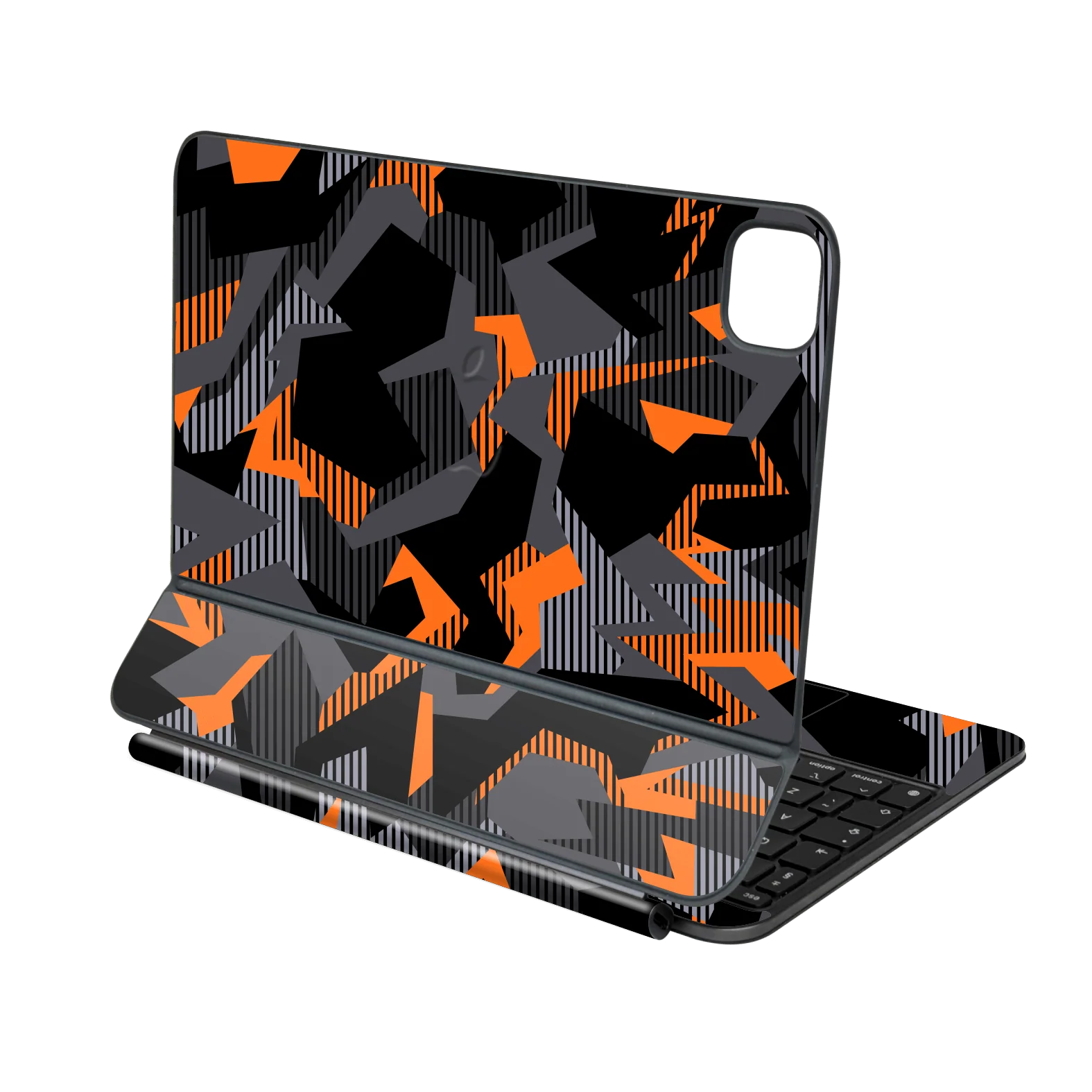 Magic Keyboard for iPad Pro 11” (M4/M5) SIGNATURE Sharp-Edged Orange CAMO Skin